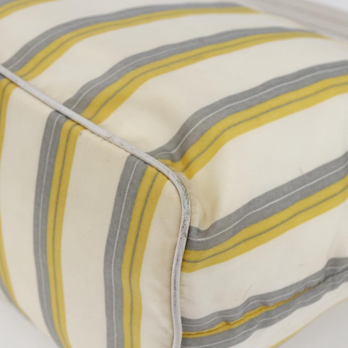 PRADA Shoulder Bag Nylon Ivory Auth 147624