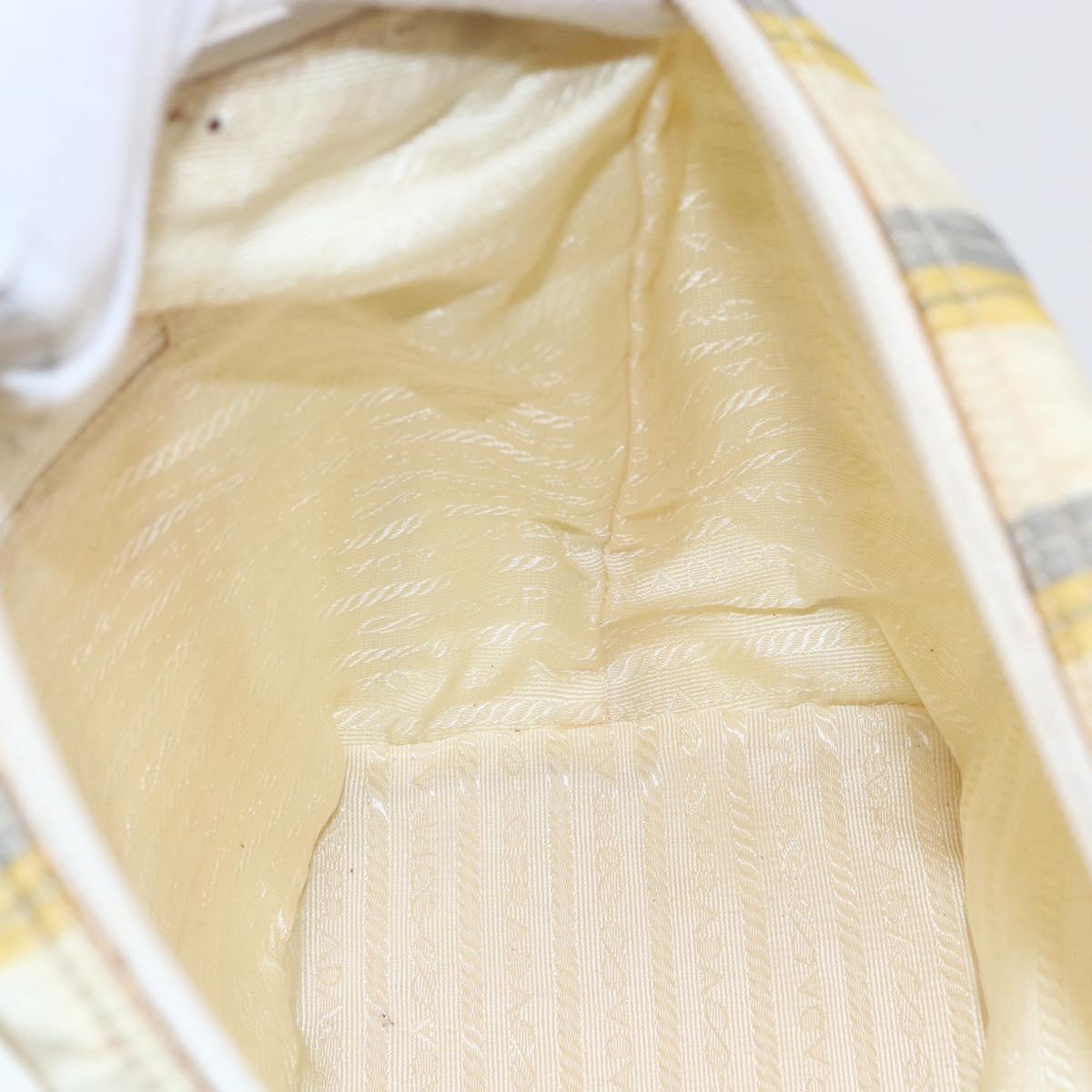 PRADA Shoulder Bag Nylon Ivory Auth 147624