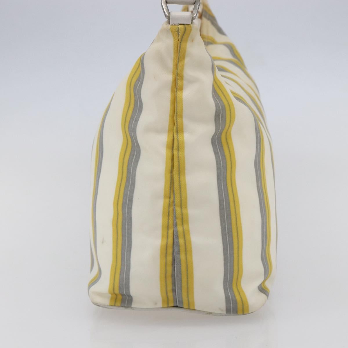 PRADA Shoulder Bag Nylon Ivory Auth 147624