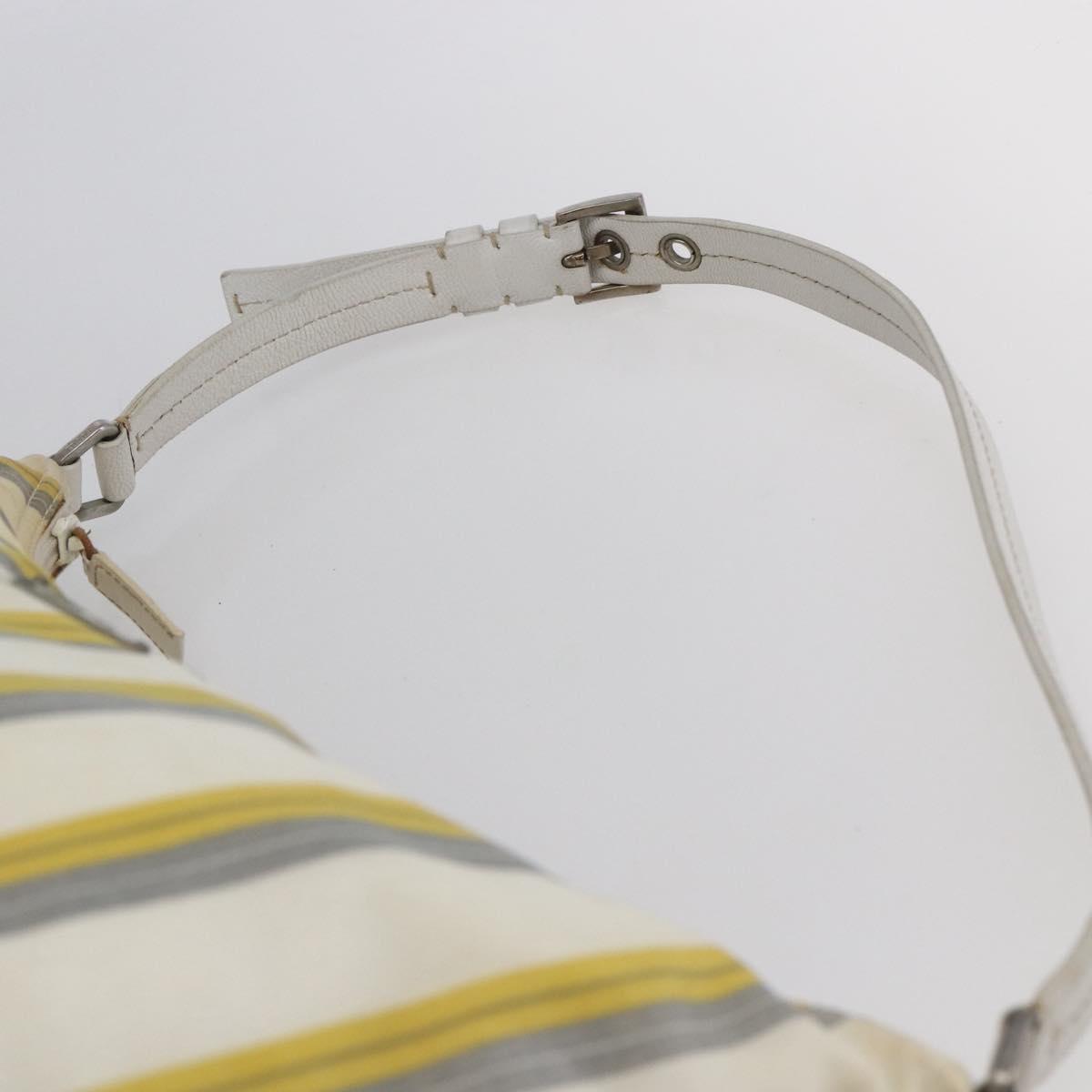 PRADA Shoulder Bag Nylon Ivory Auth 147624