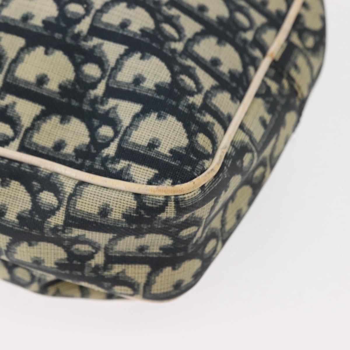 Christian Dior Trotter Canvas Shoulder Bag Navy Auth 147633