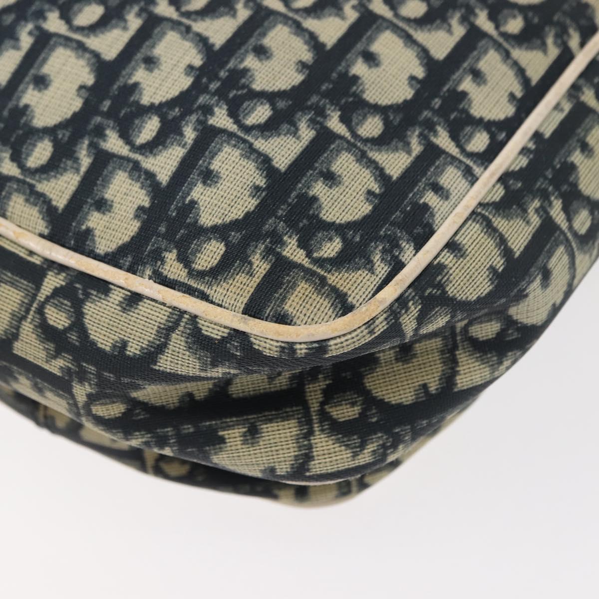 Christian Dior Trotter Canvas Shoulder Bag Navy Auth 147633