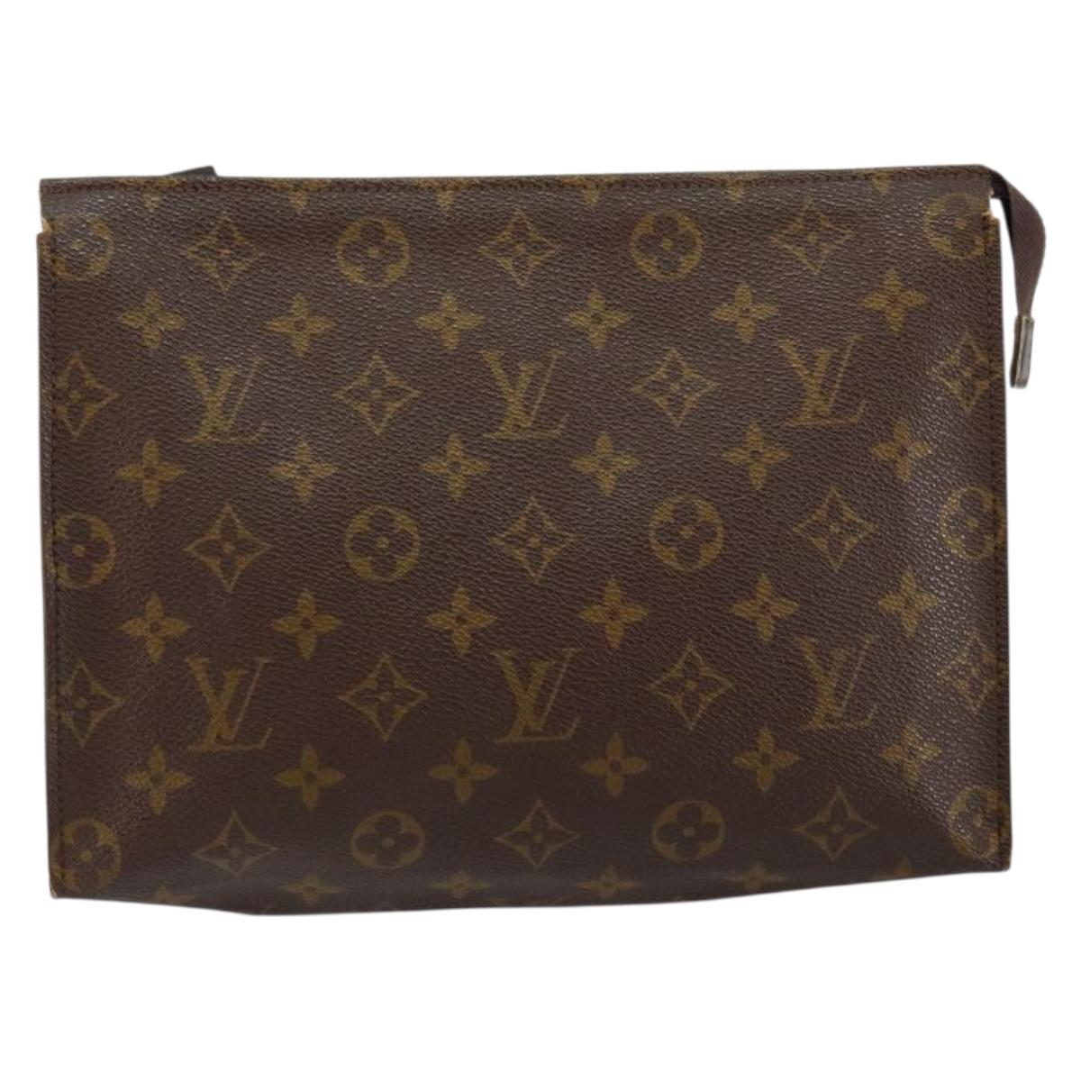 LOUIS VUITTON Monogram Poche Toilette 26 Pouch M47542 LV Auth 147647