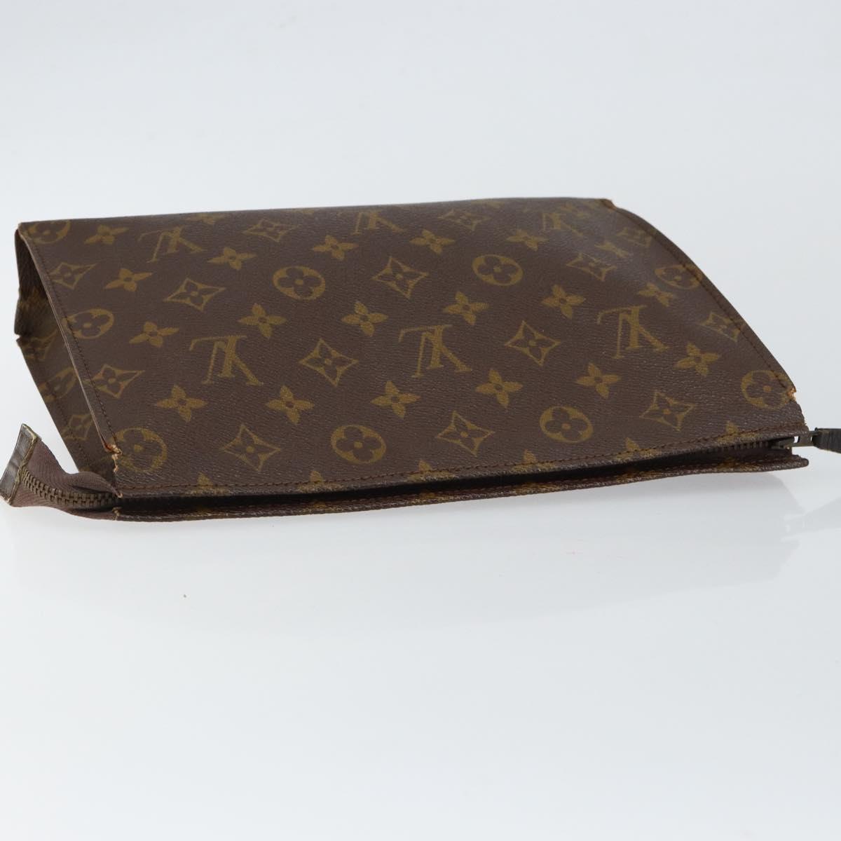LOUIS VUITTON Monogram Poche Toilette 26 Pouch M47542 LV Auth 147647