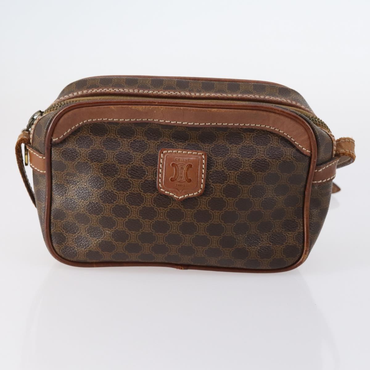 CELINE Gucci Burberrys Macadam Canvas Bag PVC Leather 5Set Black Auth 147669