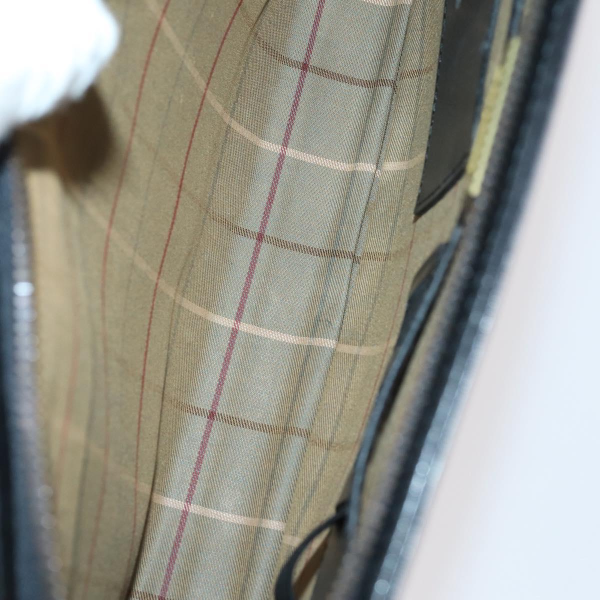 CELINE Gucci Burberrys Macadam Canvas Bag PVC Leather 5Set Black Auth 147669