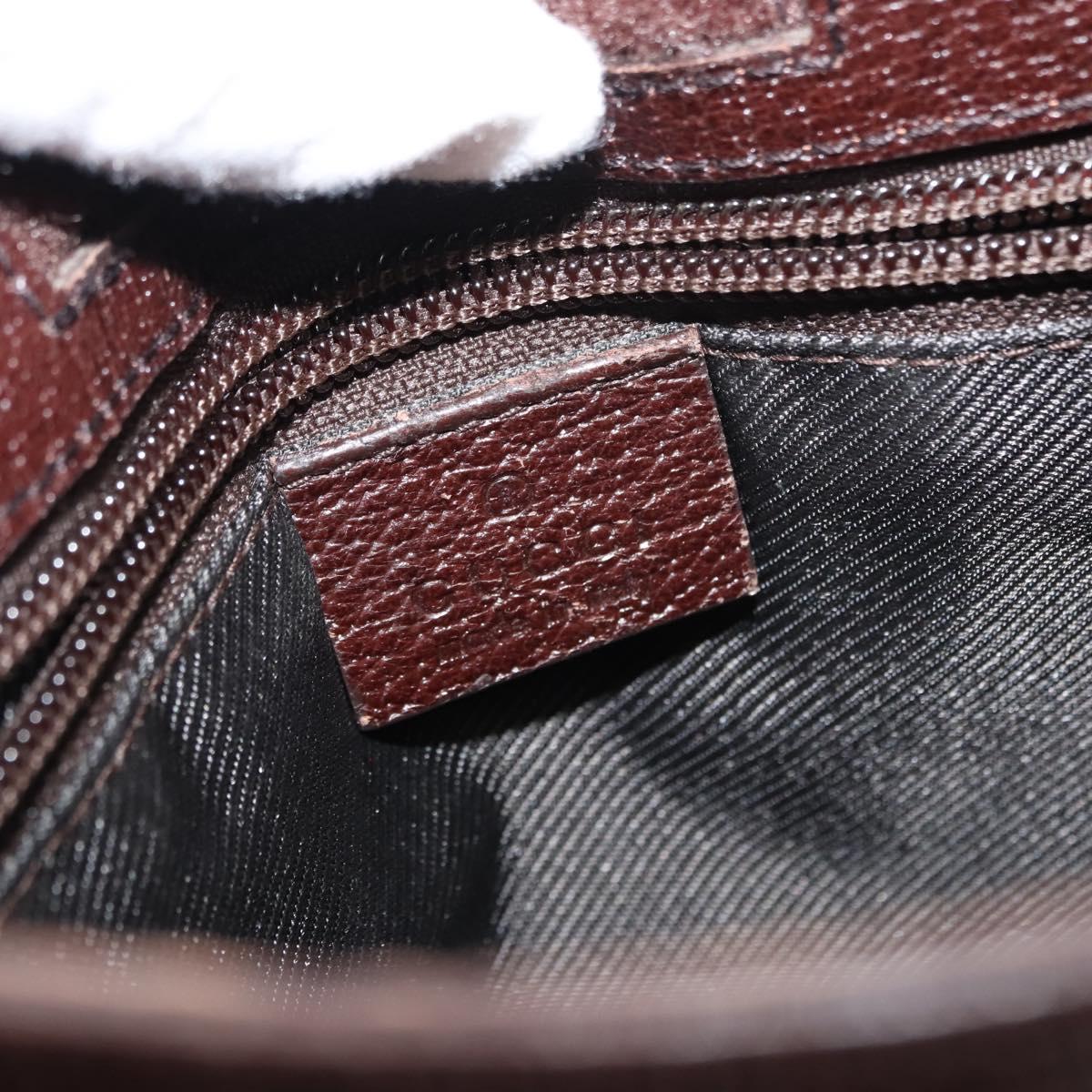 GUCCI GG Canvas Shoulder Bag Beige Silver 27639 Auth 147682