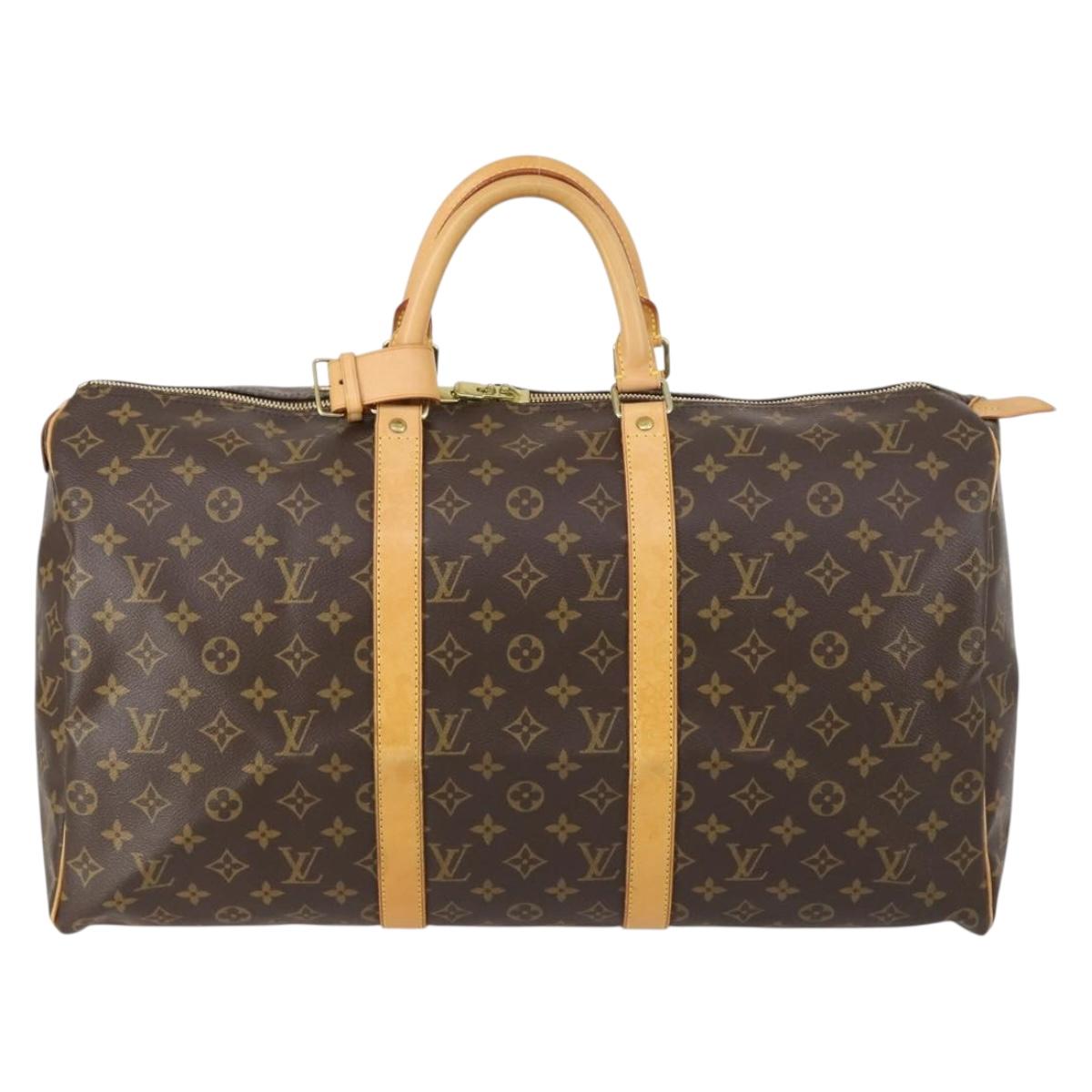 LOUIS VUITTON Monogram Keepall 50 Boston Bag M41426 LV Auth 147696