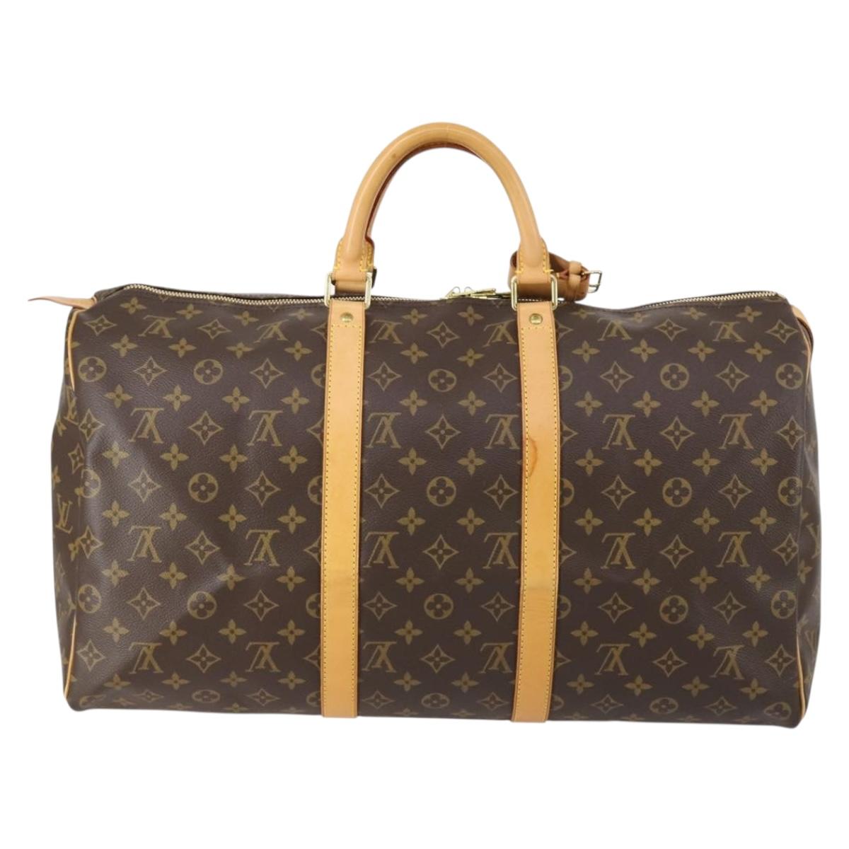 LOUIS VUITTON Monogram Keepall 50 Boston Bag M41426 LV Auth 147696