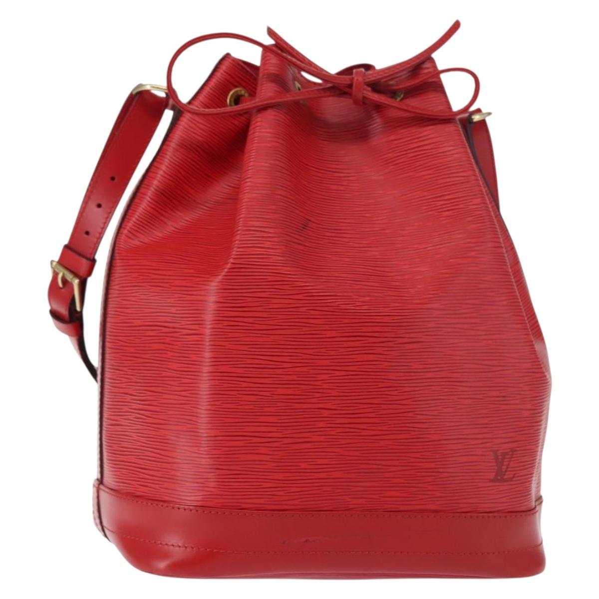 LOUIS VUITTON Epi Noe Shoulder Bag Red M44007 LV Auth 147706