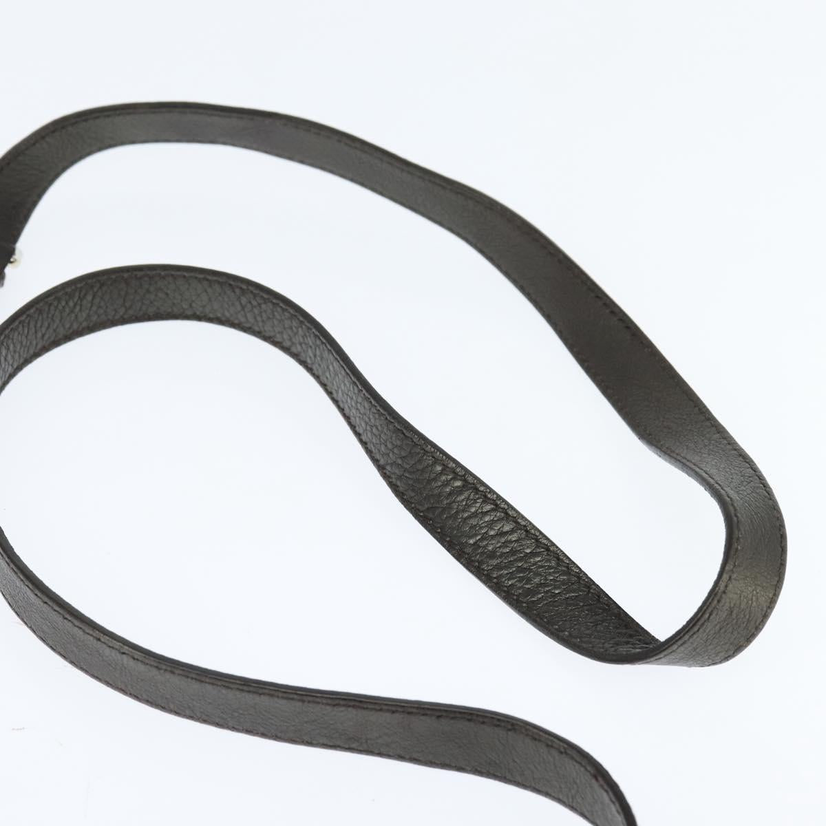 GUCCI Guccissima GG Canvas Shoulder Bag Leather Gray Gold 201538 Auth 147723