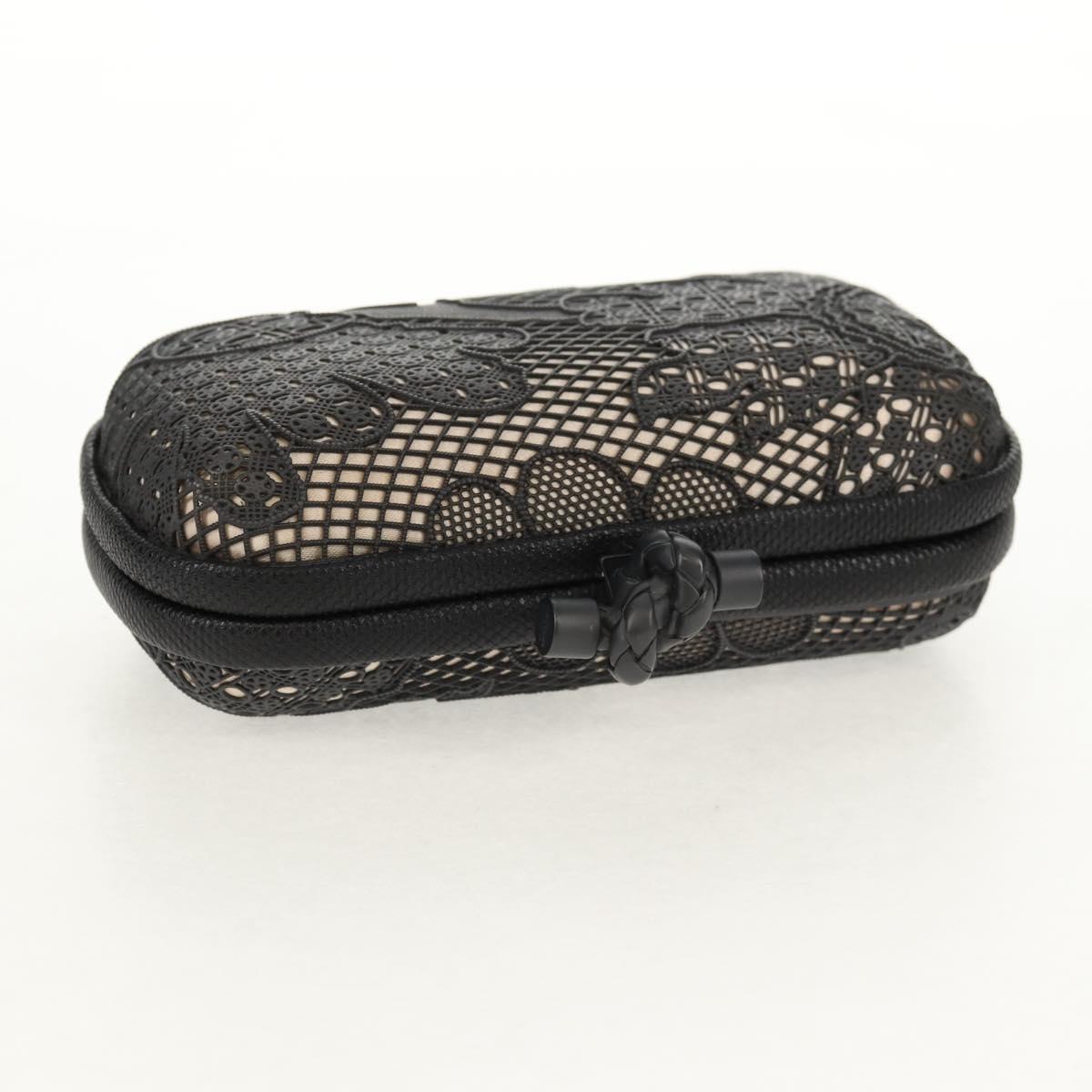 BOTTEGA VENETA Knot Pouch Clutch Pouch metal Gray Auth 147725SAV