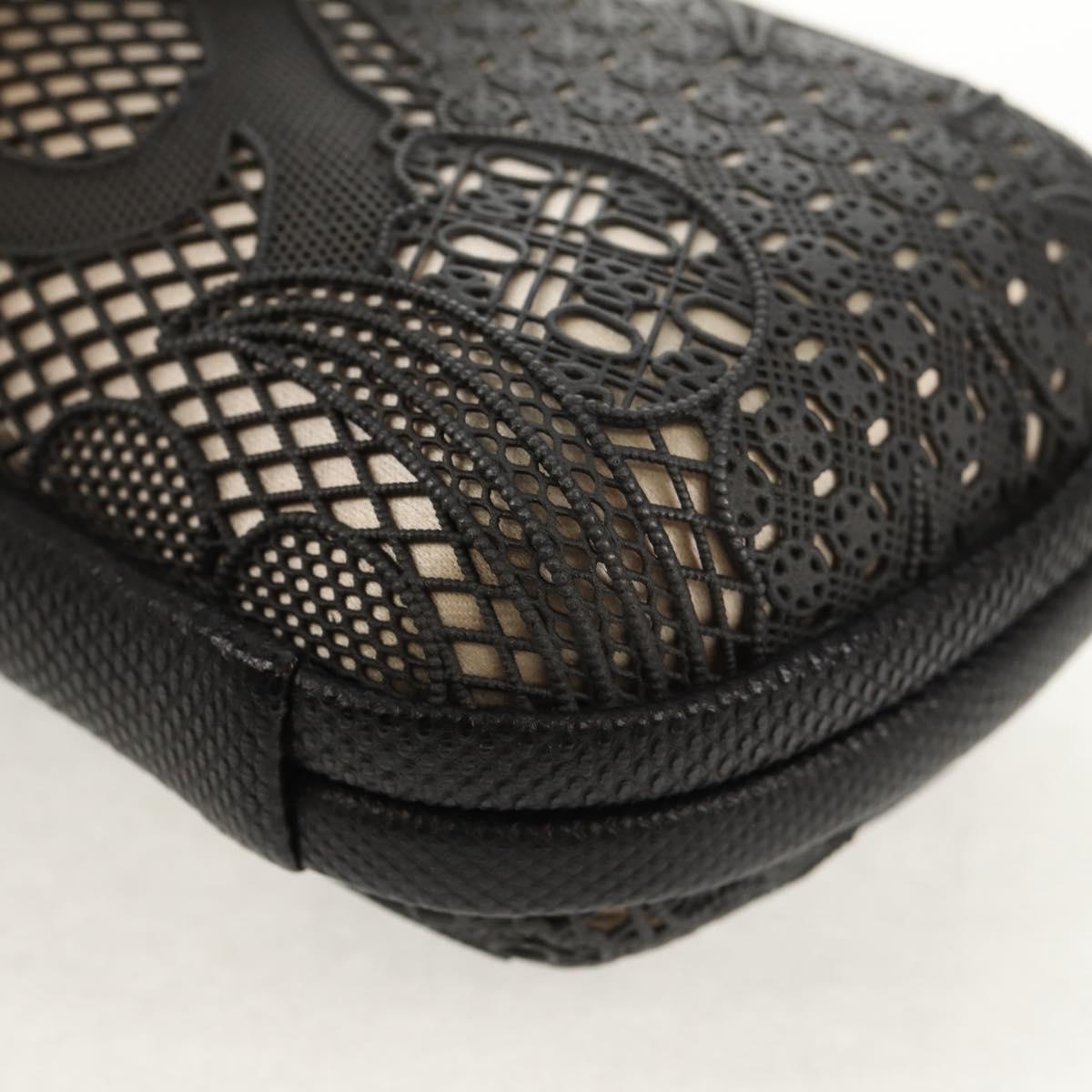 BOTTEGA VENETA Knot Pouch Clutch Pouch metal Gray Auth 147725A