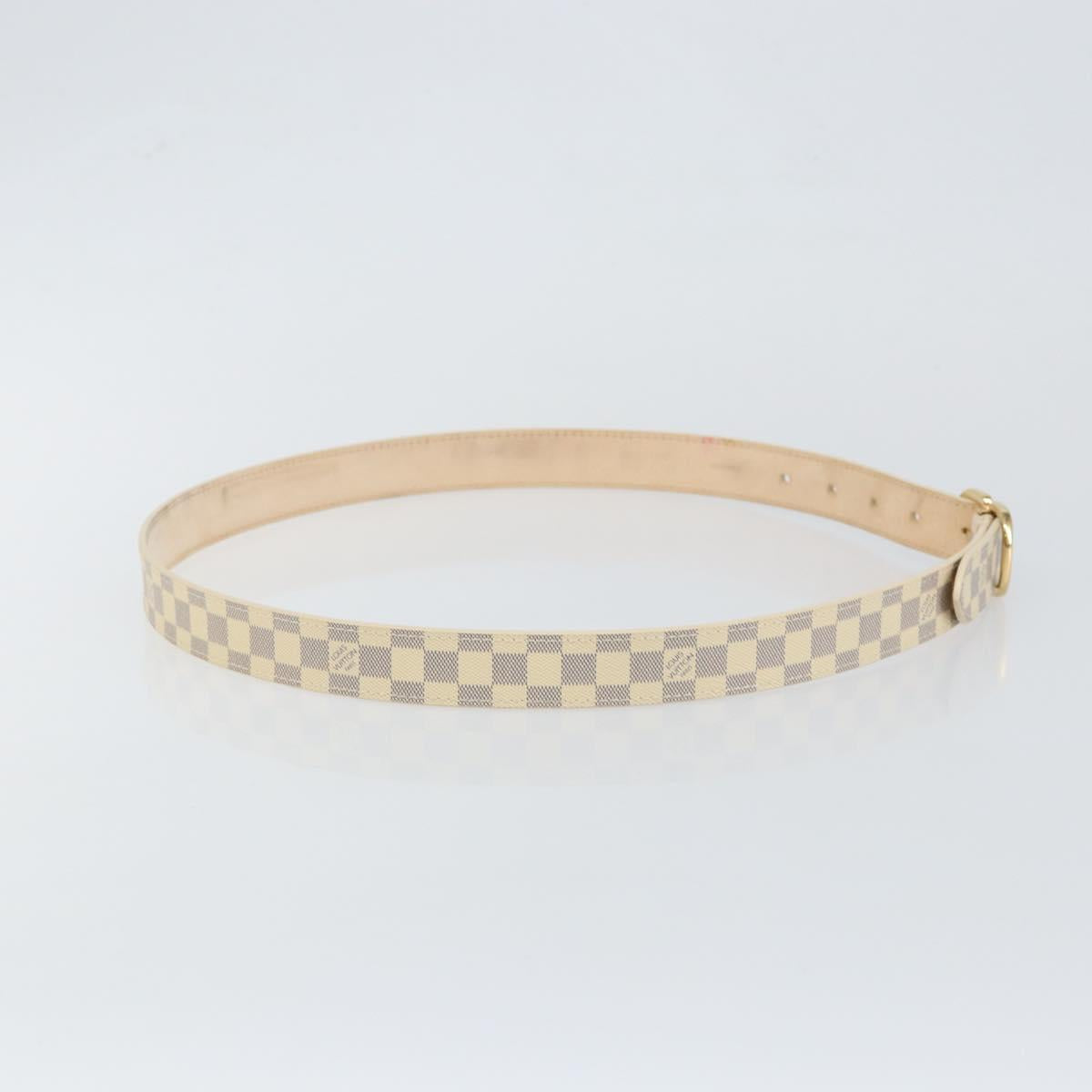 LOUIS VUITTON Damier Azur Ceinture Mini Belt 38.6"" M9782 LV Auth 147727