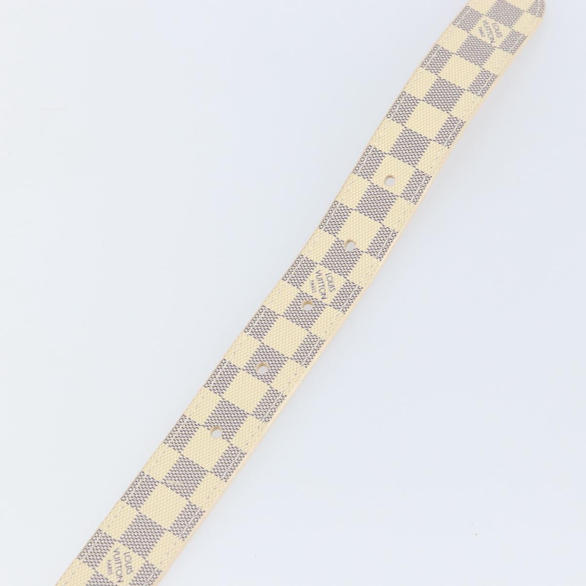 LOUIS VUITTON Damier Azur Ceinture Mini Belt 38.6"" M9782 LV Auth 147727