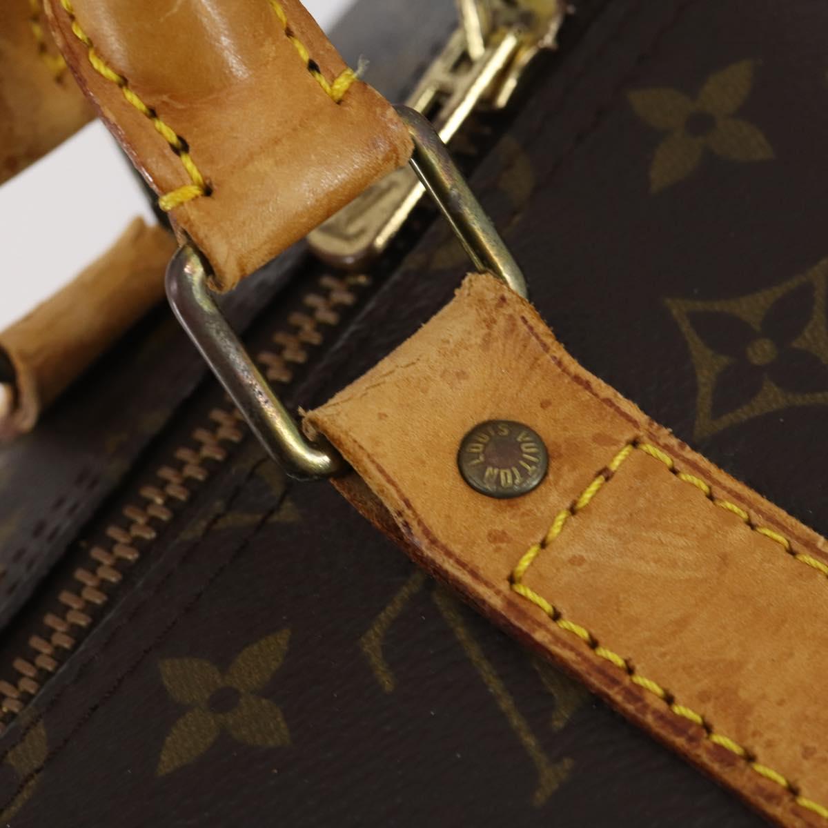 LOUIS VUITTON Monogram Keepall 55 Boston Bag M41424 LV Auth 147753