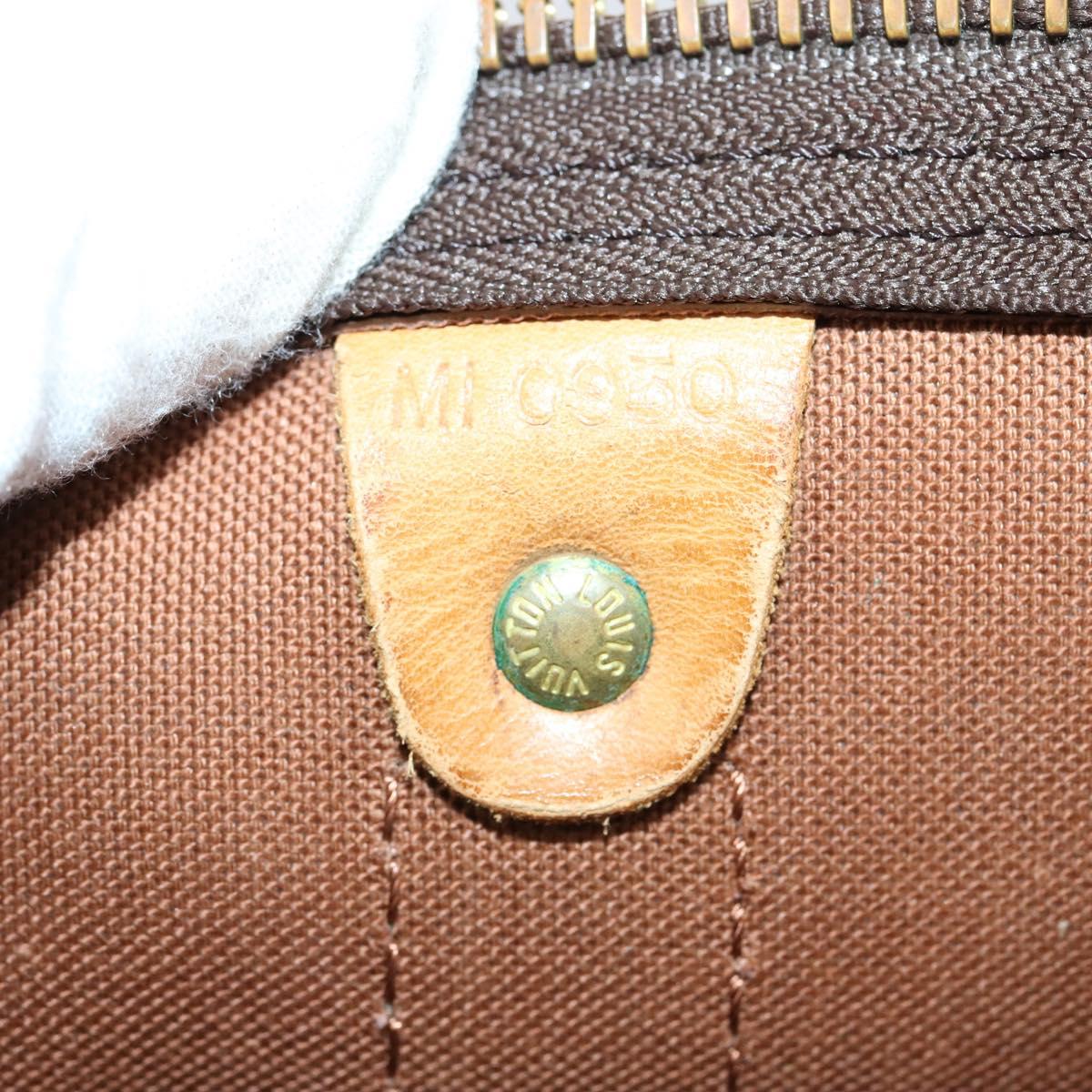 LOUIS VUITTON Monogram Keepall 55 Boston Bag M41424 LV Auth 147753