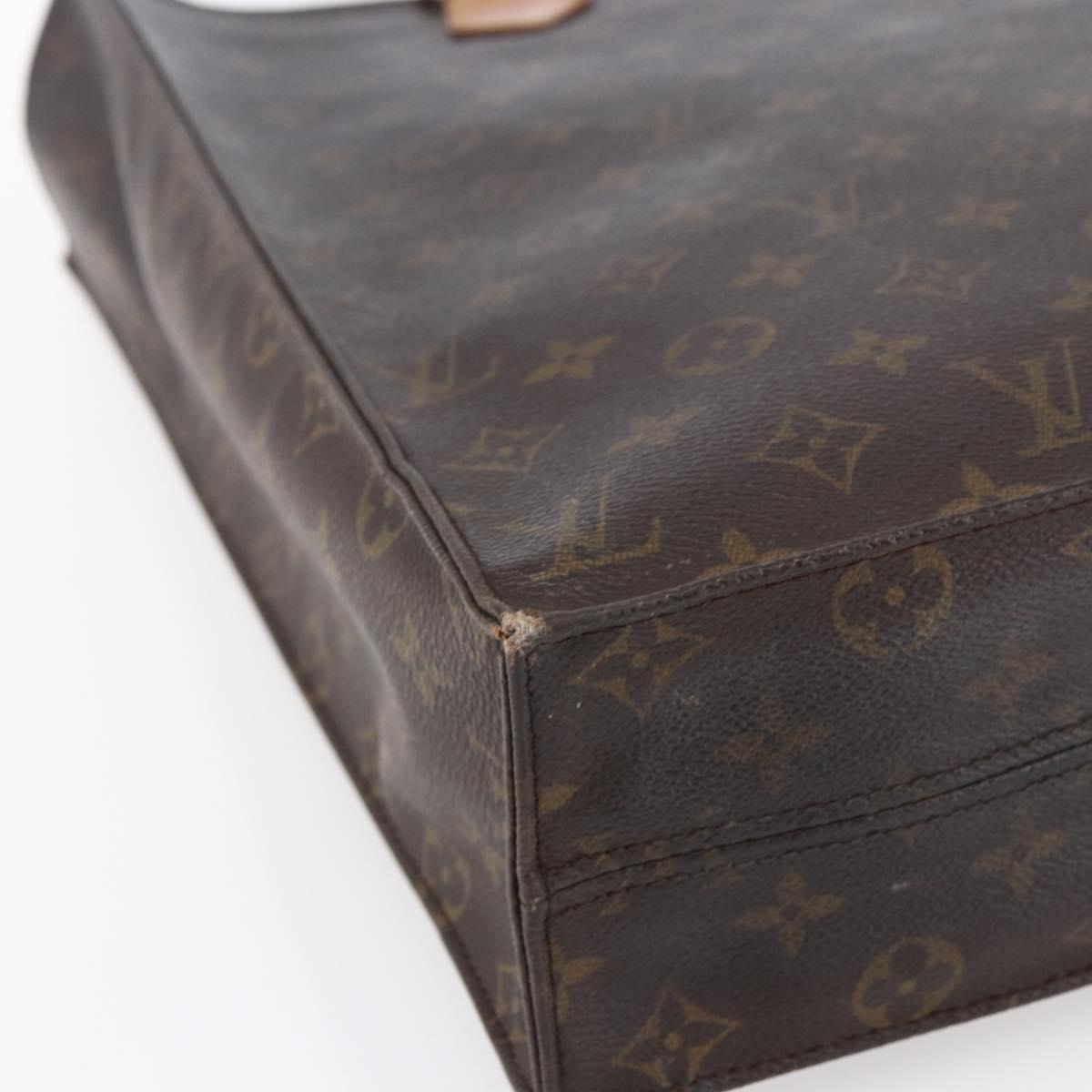 LOUIS VUITTON Monogram Sac Plat Hand Bag M51140 LV Auth 147755