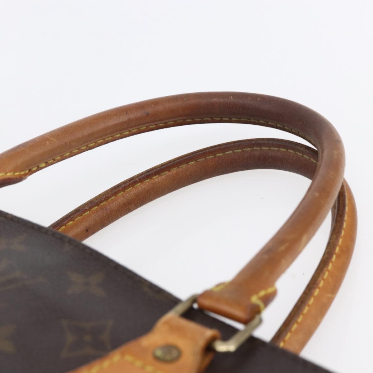 LOUIS VUITTON Monogram Sac Plat Hand Bag M51140 LV Auth 147755