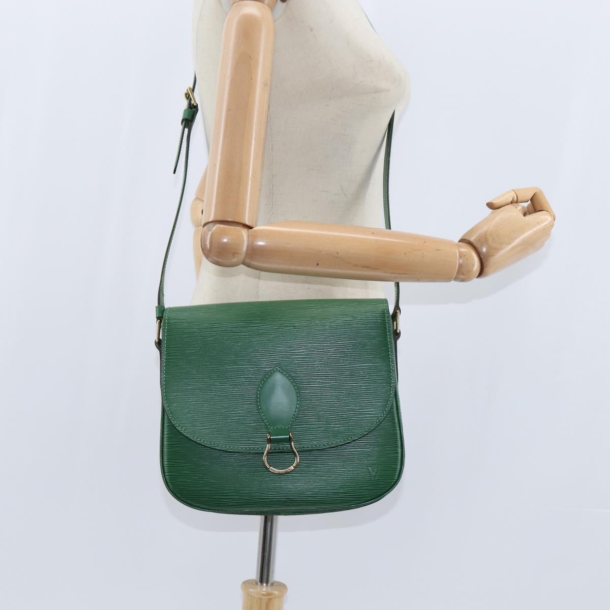 LOUIS VUITTON Epi Saint Cloud GM Shoulder Bag Green M52194 LV Auth 147758