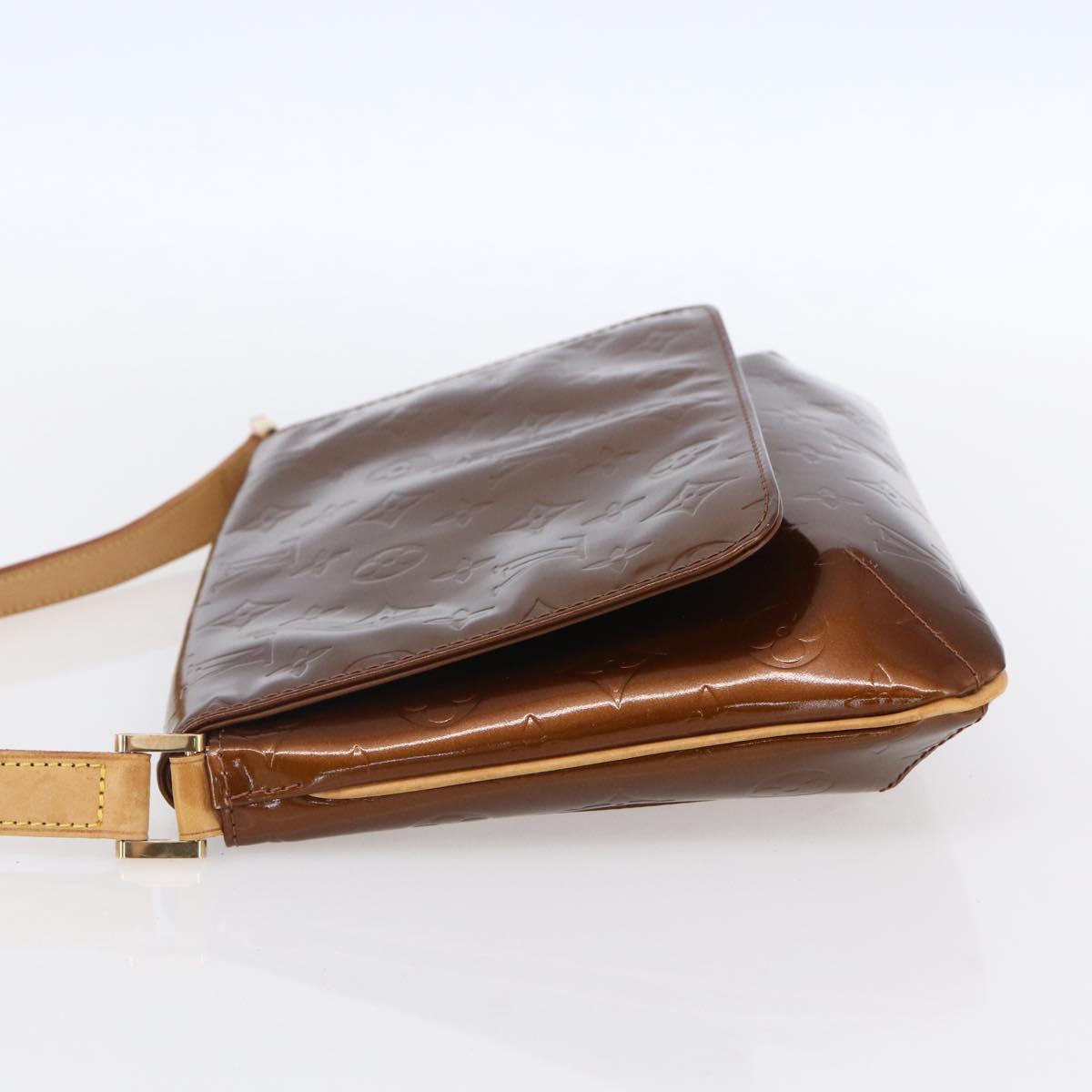 LOUIS VUITTON Monogram Vernis Thompson Street Bag Bronze M91124 LV Auth 147761