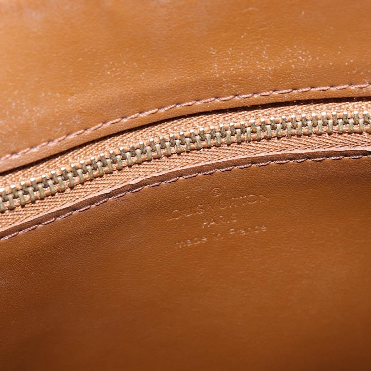 LOUIS VUITTON Monogram Vernis Christie GM Bag Bronze M91107 LV Auth 147762