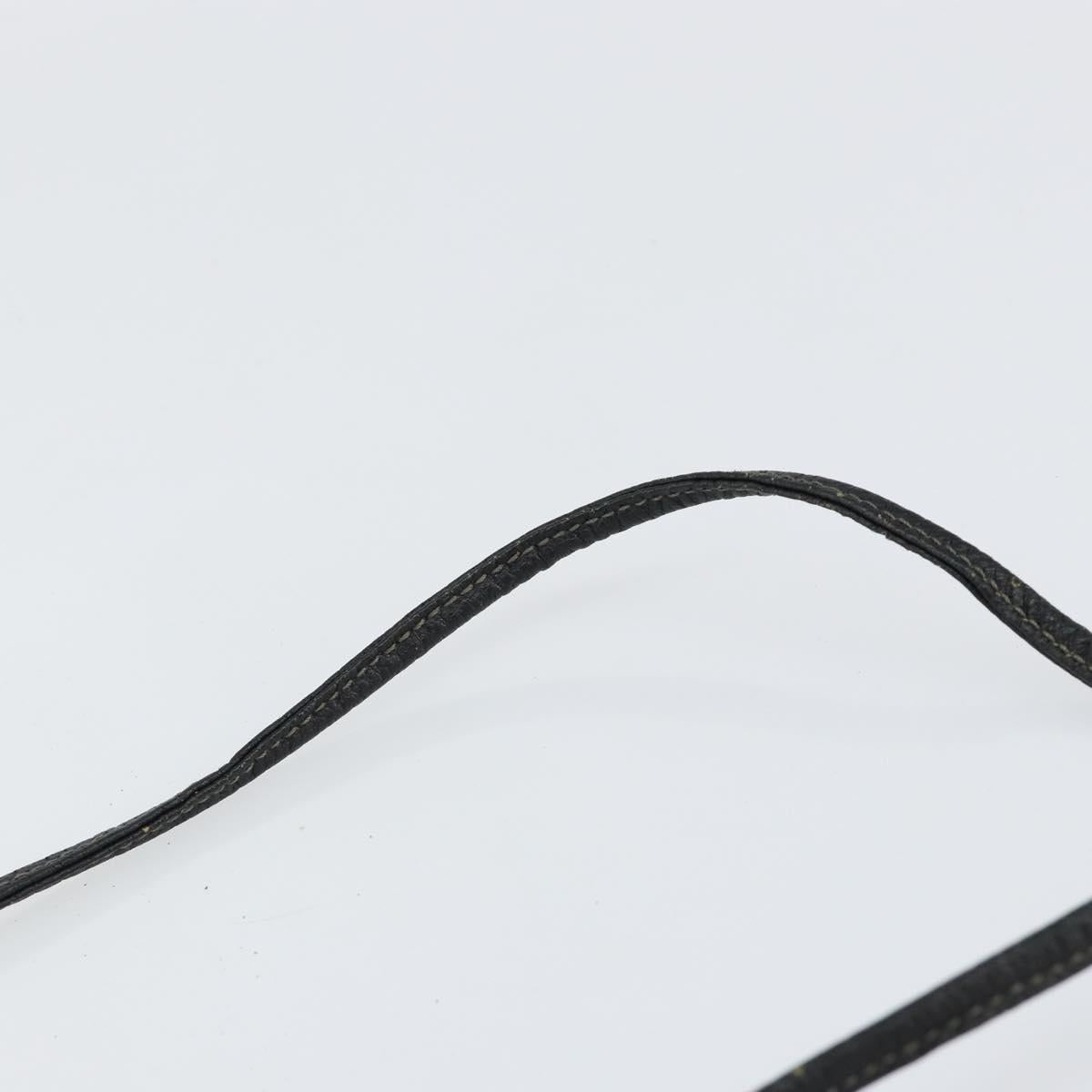 GUCCI GG Supreme Shoulder Bag PVC Black Gold 116 02 607 Auth 147775