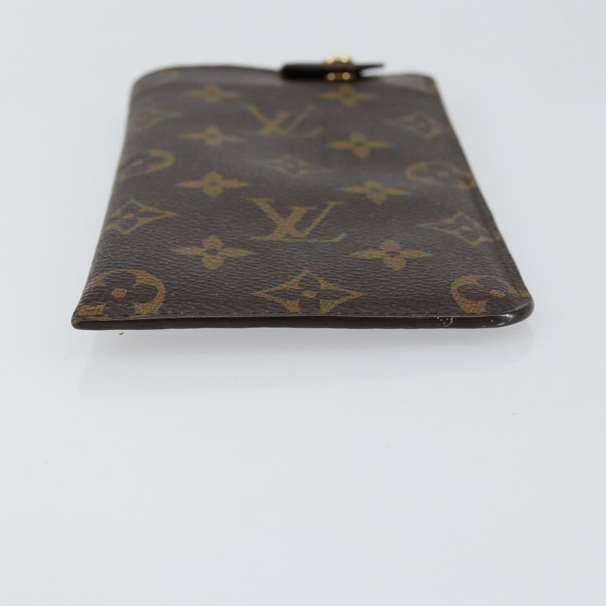 LOUIS VUITTON Monogram Etui Lunette MM Glasses Case M66544 LV Auth 147798