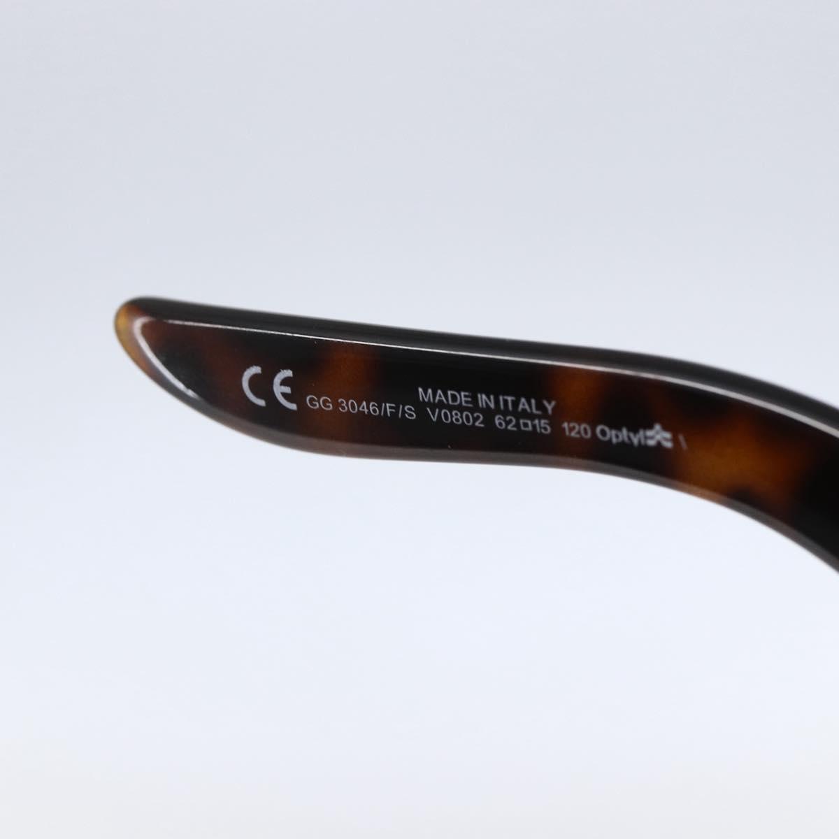 Salvatore Ferragamo Gucci Sunglasses plastic 2 Set Black Red Auth 147813