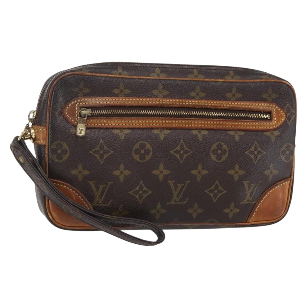LOUIS VUITTON Monogram Marly Dragonne GM Clutch Bag M51825 LV Auth 147827