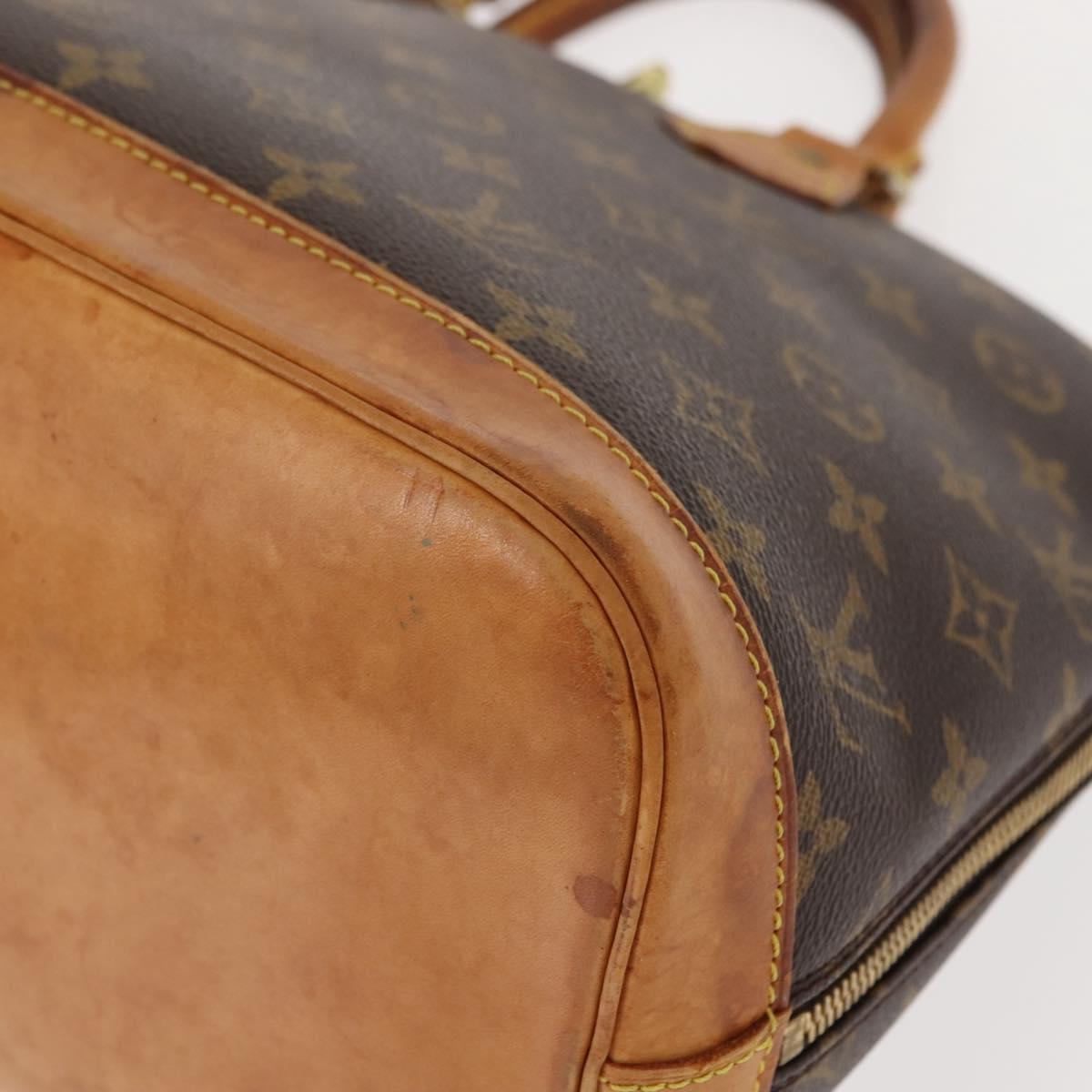LOUIS VUITTON Monogram Alma Hand Bag M51130 LV Auth 147832