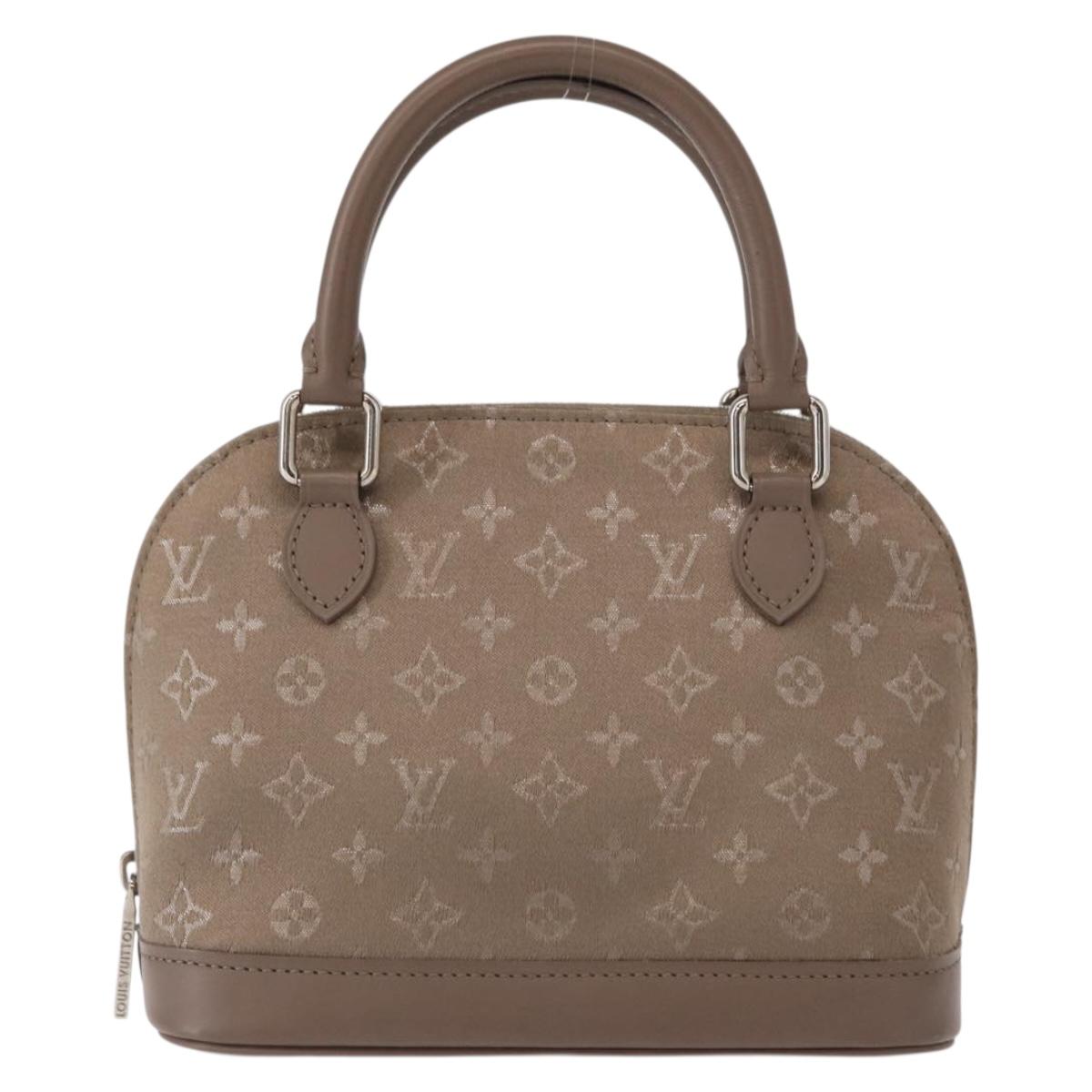 LOUIS VUITTON Monogram Satin Little Alma Hand Bag Gray M92147 LV Auth 147837A