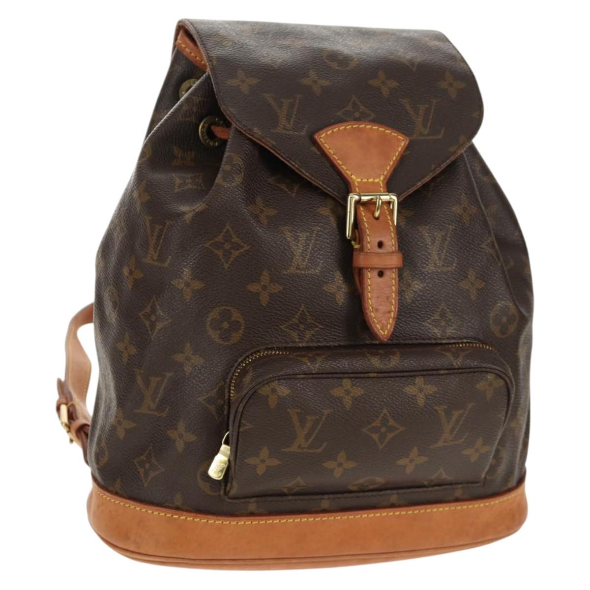 LOUIS VUITTON Monogram Montsouris MM Backpack M51136 LV Auth 147841