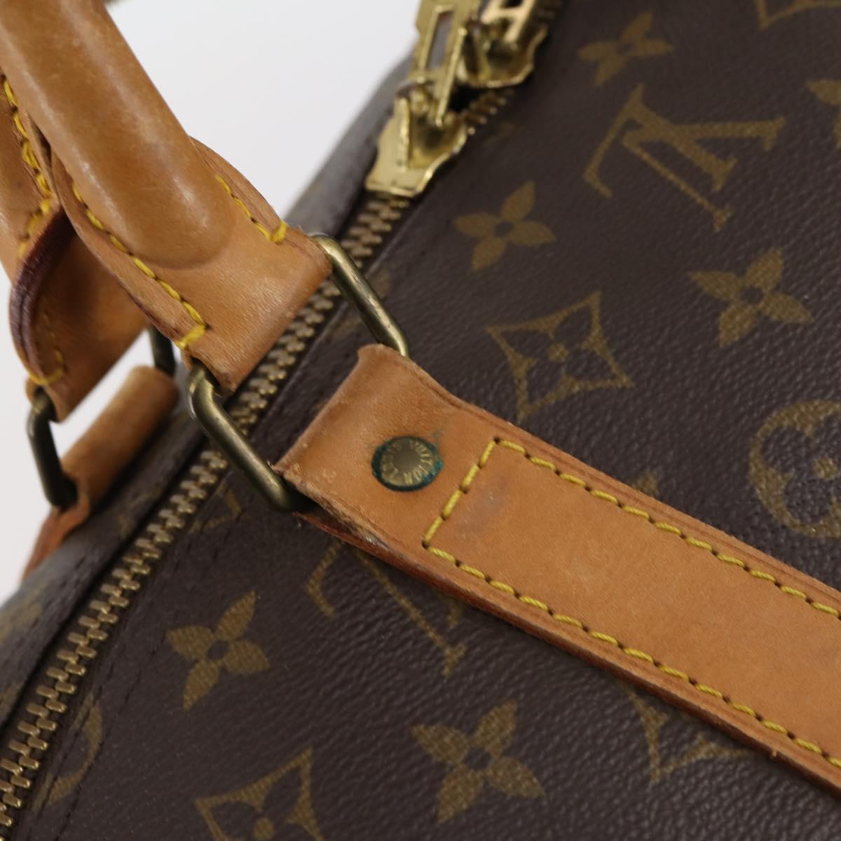 LOUIS VUITTON Monogram Keepall 55 Boston Bag M41424 LV Auth 147845