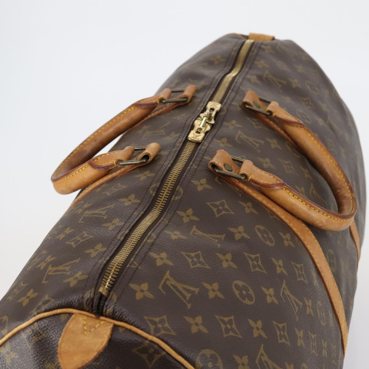 LOUIS VUITTON Monogram Keepall 55 Boston Bag M41424 LV Auth 147845