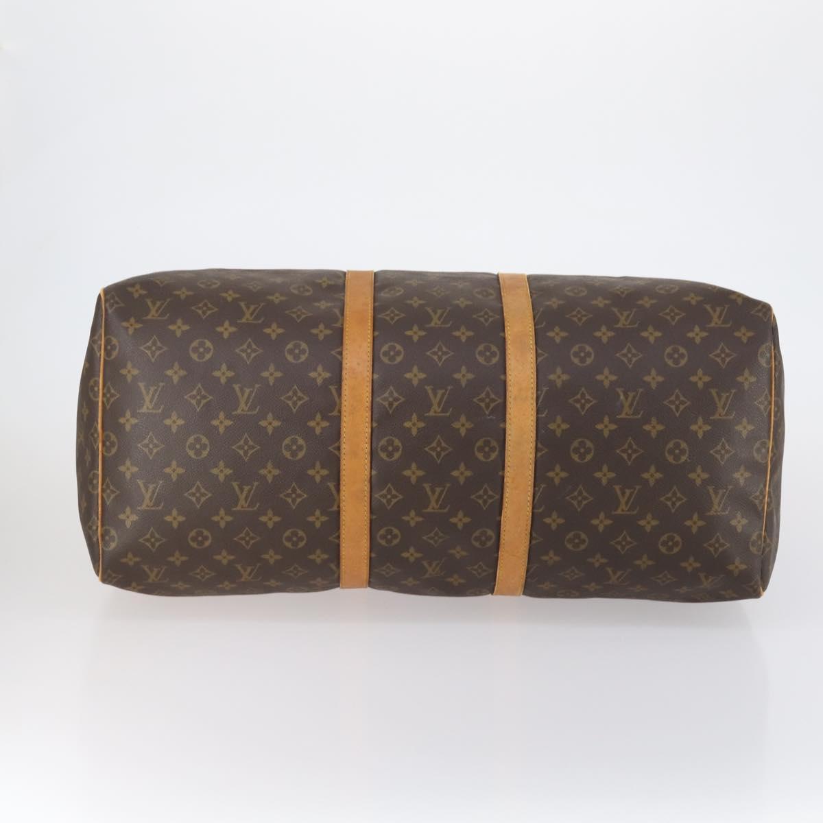 LOUIS VUITTON Monogram Keepall 55 Boston Bag M41424 LV Auth 147845