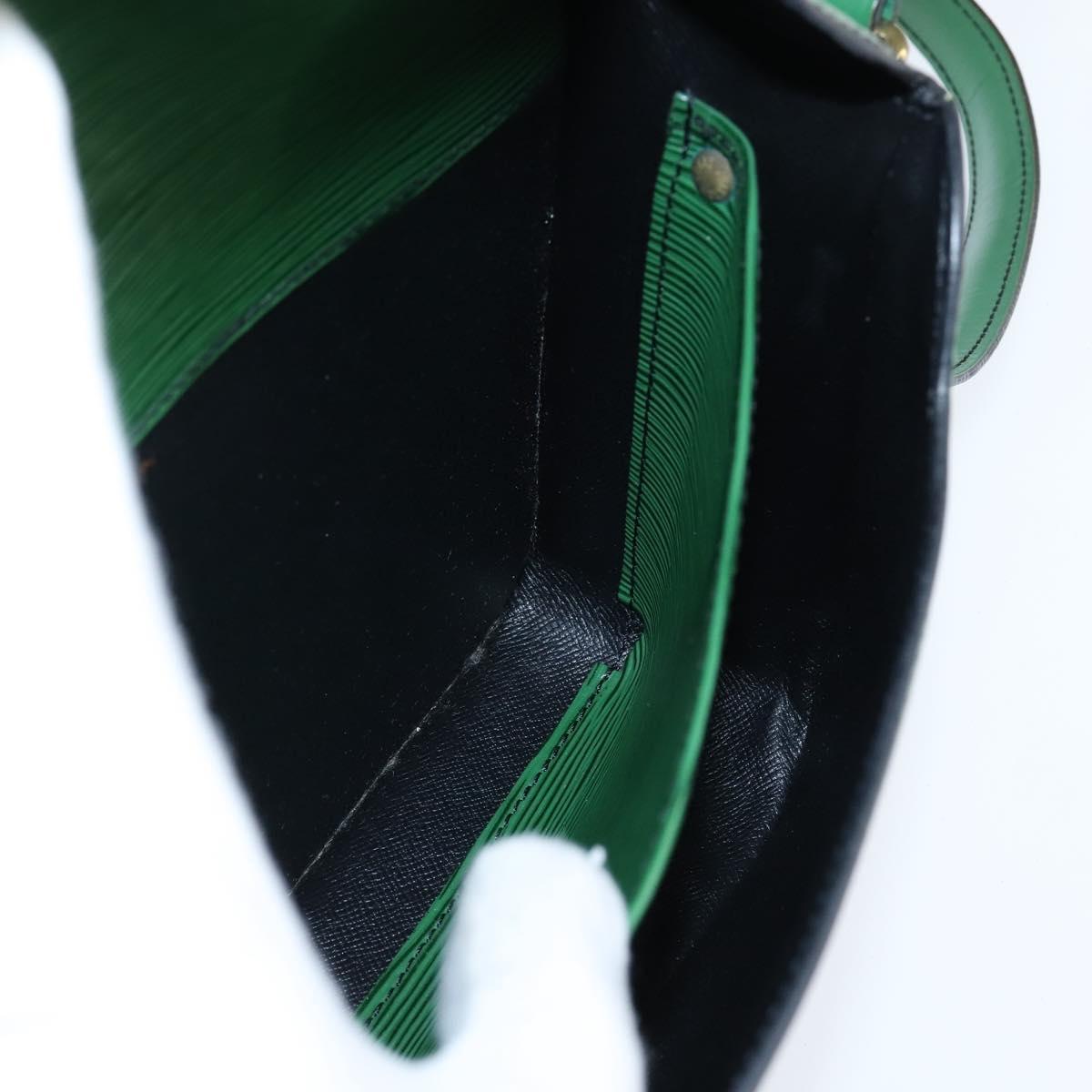 LOUIS VUITTON Epi Cartouchiere MM Shoulder Bag Green M52244 LV Auth 147850