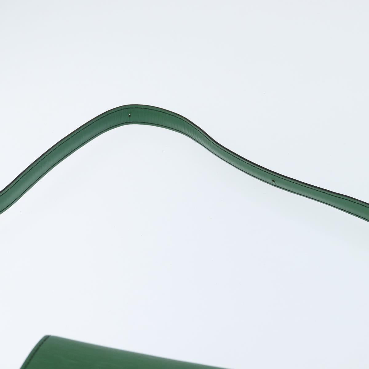 LOUIS VUITTON Epi Cartouchiere MM Shoulder Bag Green M52244 LV Auth 147850