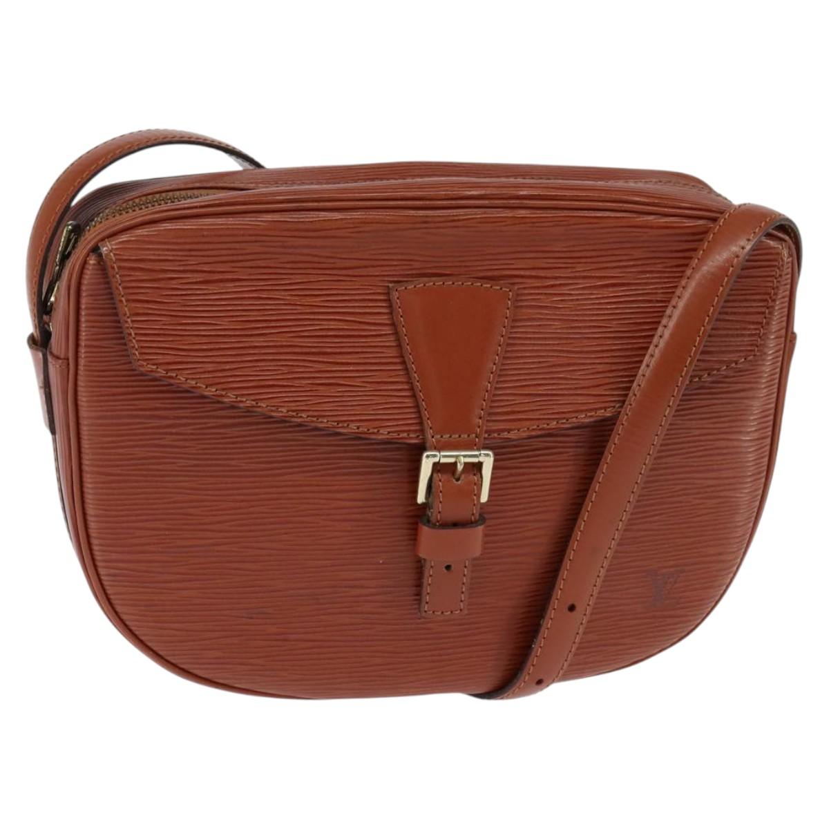 LOUIS VUITTON Epi Jeune Fille MM Shoulder Bag Brown M52153 LV Auth 147851