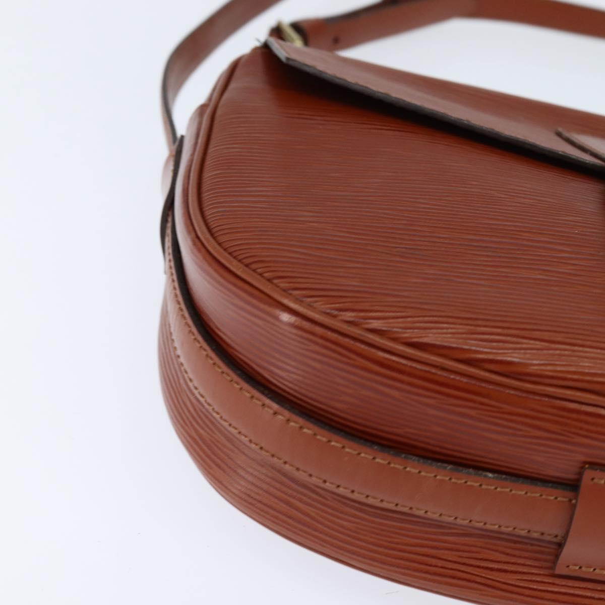 LOUIS VUITTON Epi Jeune Fille MM Shoulder Bag Brown M52153 LV Auth 147851