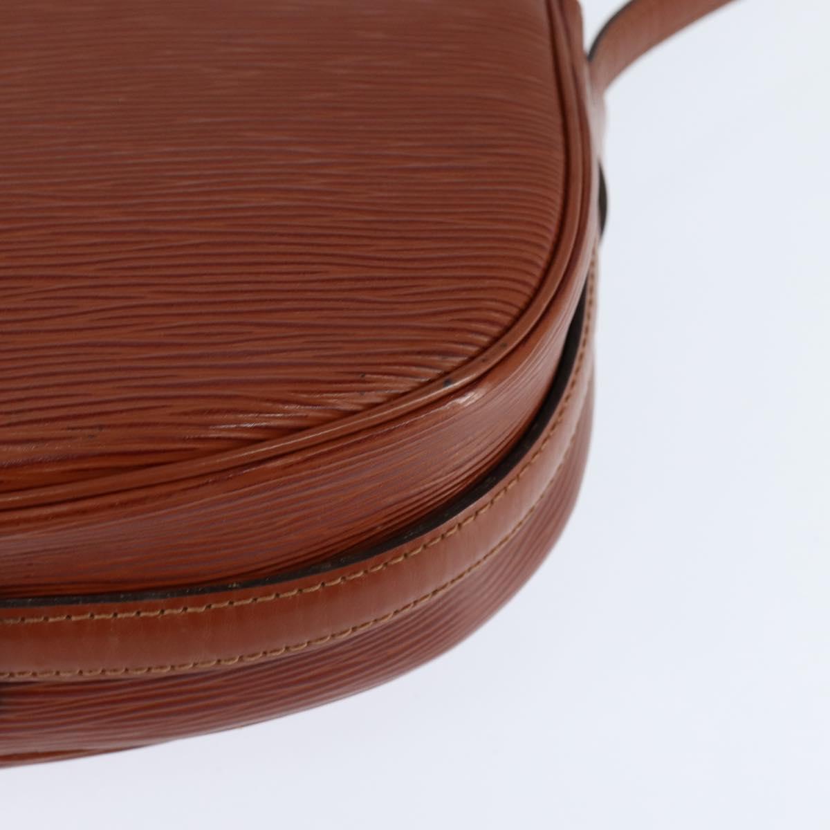 LOUIS VUITTON Epi Jeune Fille MM Shoulder Bag Brown M52153 LV Auth 147851