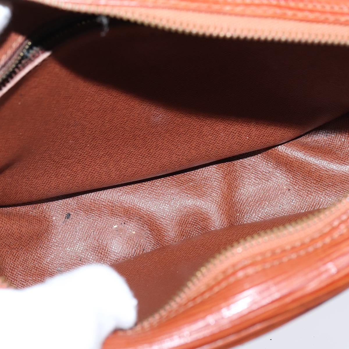 LOUIS VUITTON Epi Jeune Fille MM Shoulder Bag Brown M52153 LV Auth 147851