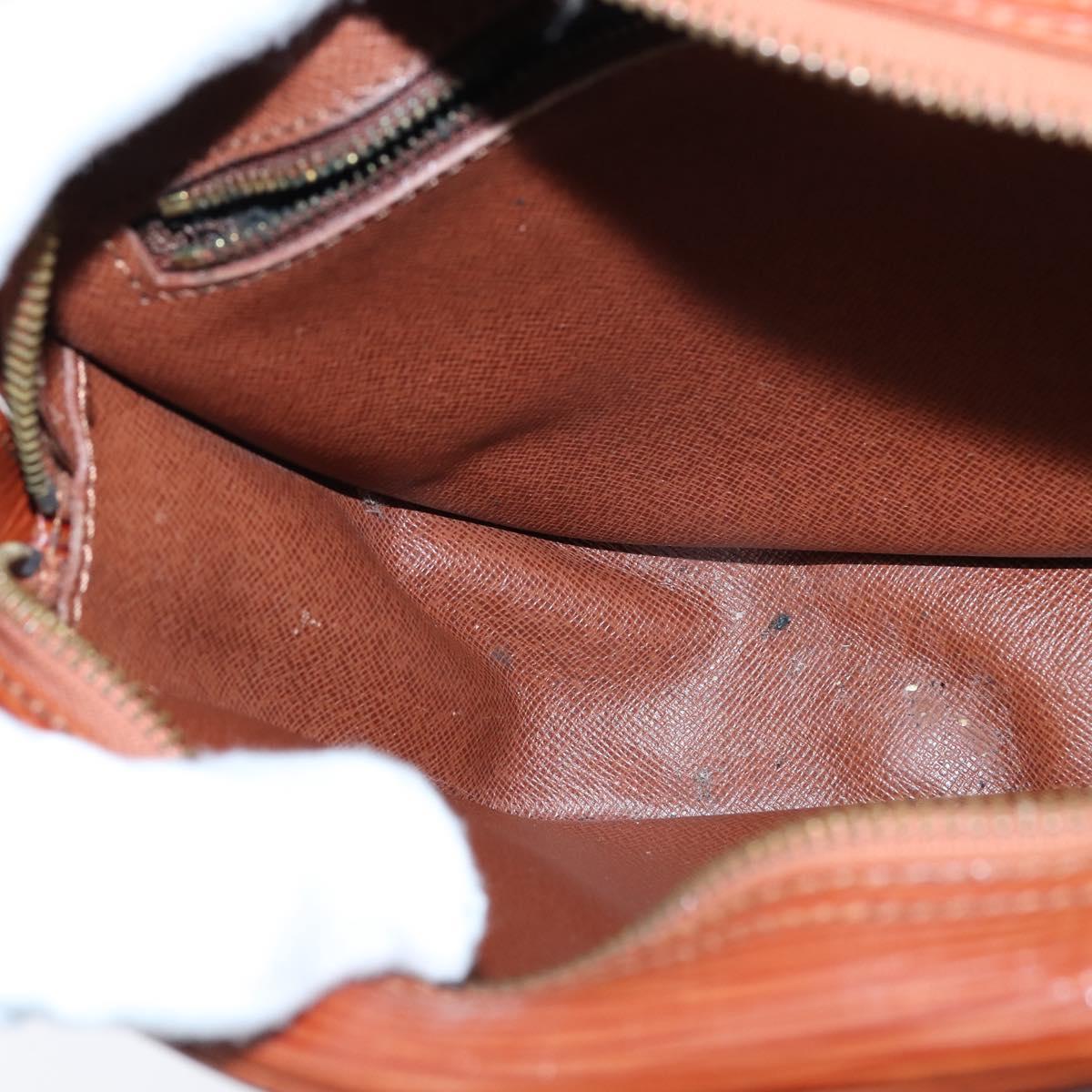 LOUIS VUITTON Epi Jeune Fille MM Shoulder Bag Brown M52153 LV Auth 147851