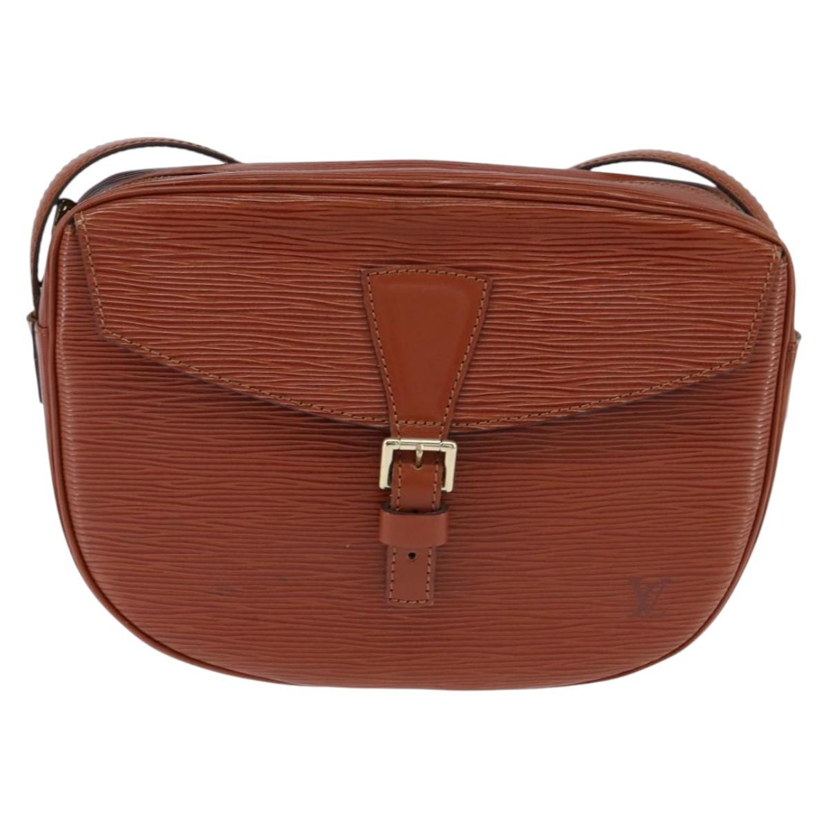 LOUIS VUITTON Epi Jeune Fille MM Shoulder Bag Brown M52153 LV Auth 147851