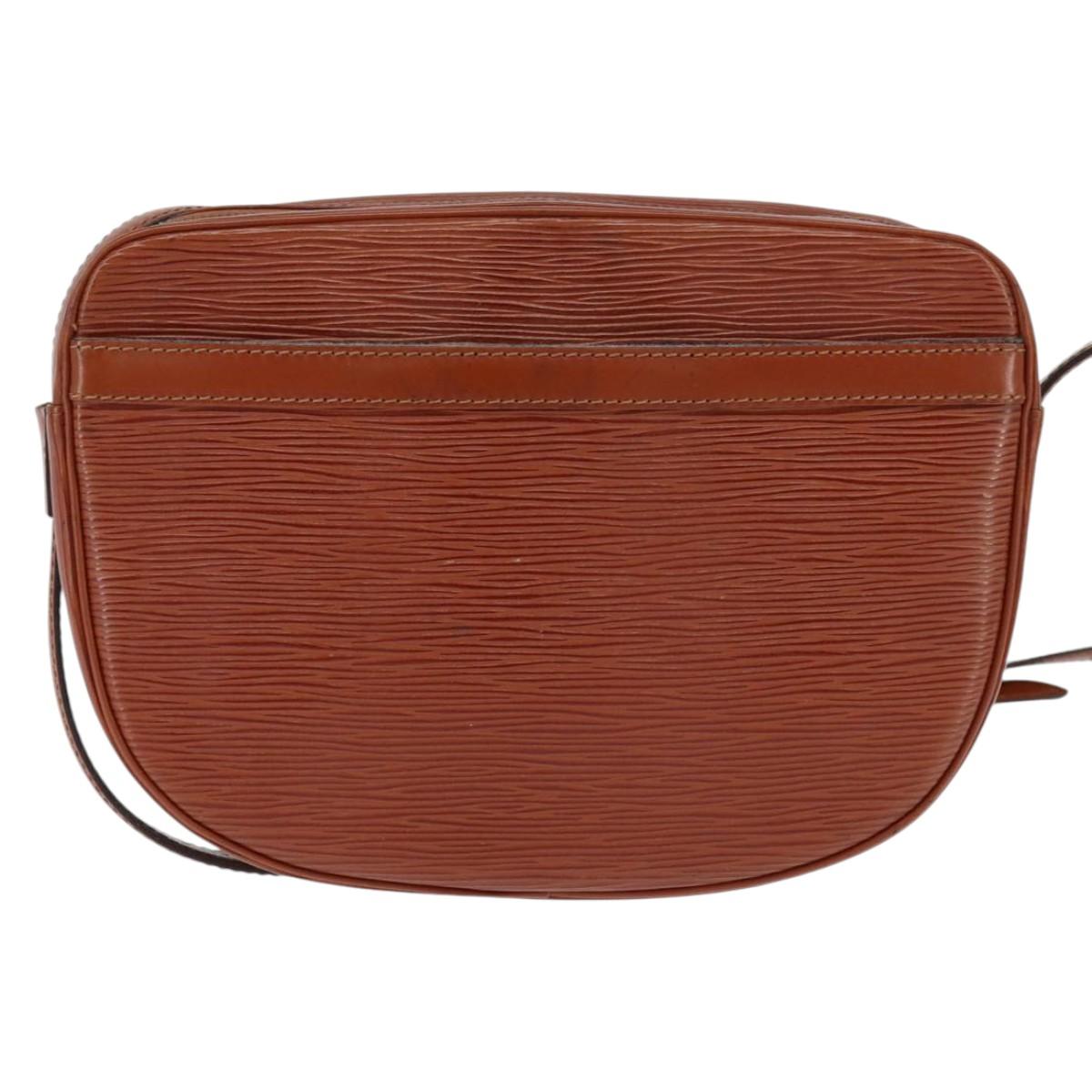 LOUIS VUITTON Epi Jeune Fille MM Shoulder Bag Brown M52153 LV Auth 147851