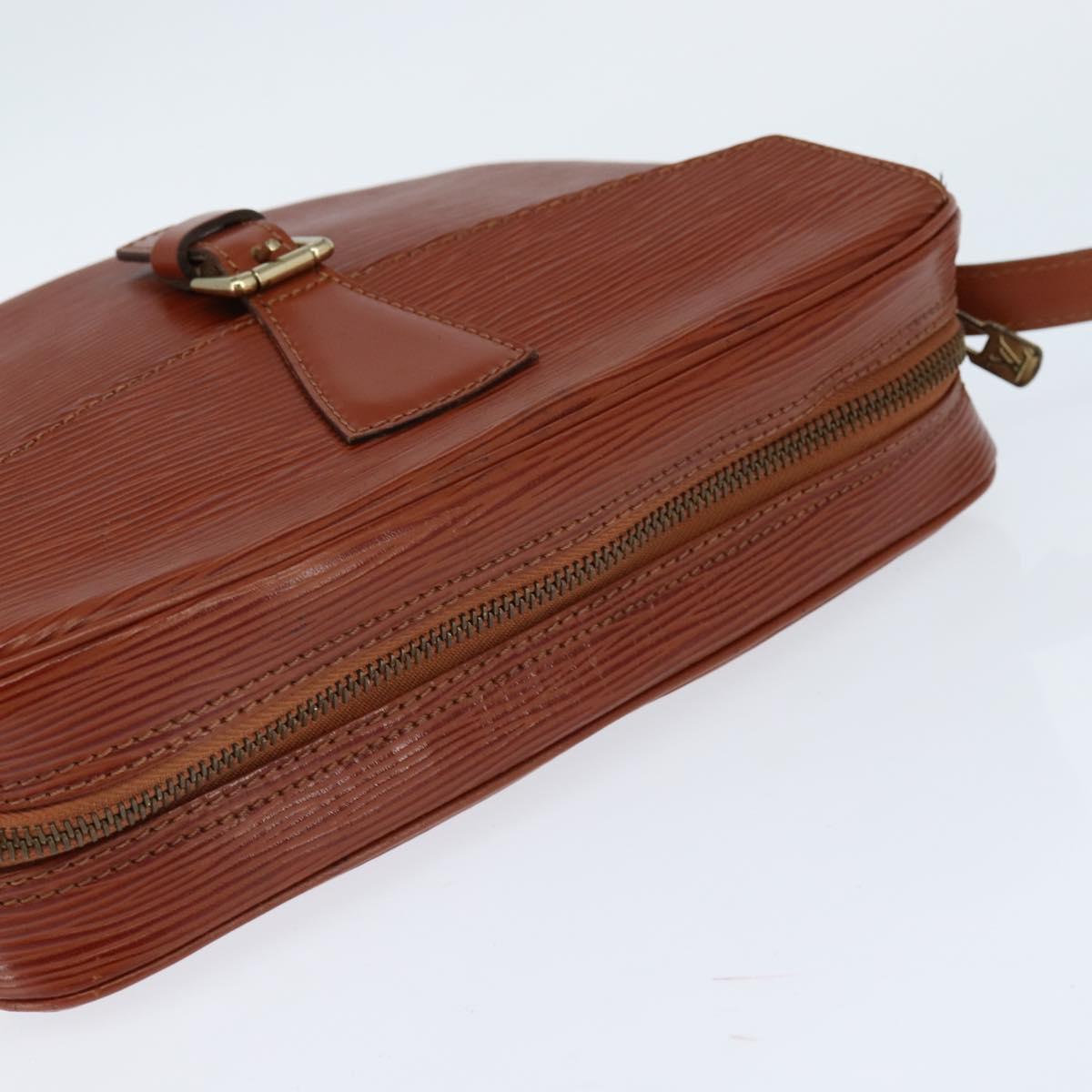 LOUIS VUITTON Epi Jeune Fille MM Shoulder Bag Brown M52153 LV Auth 147851