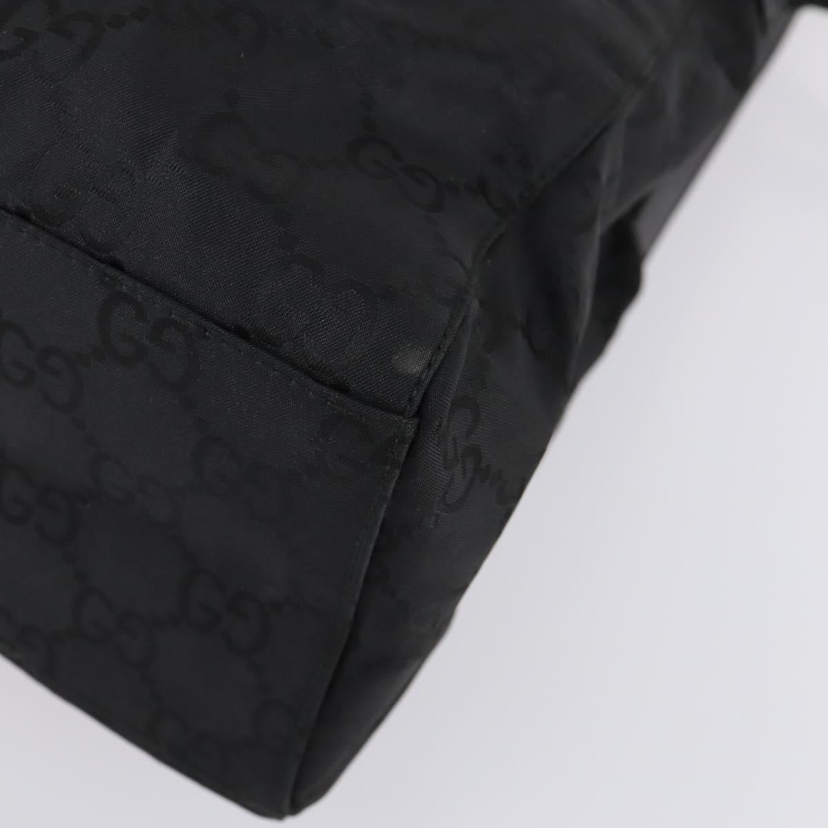 GUCCI GG Canvas Shoulder Bag Black Auth 147859