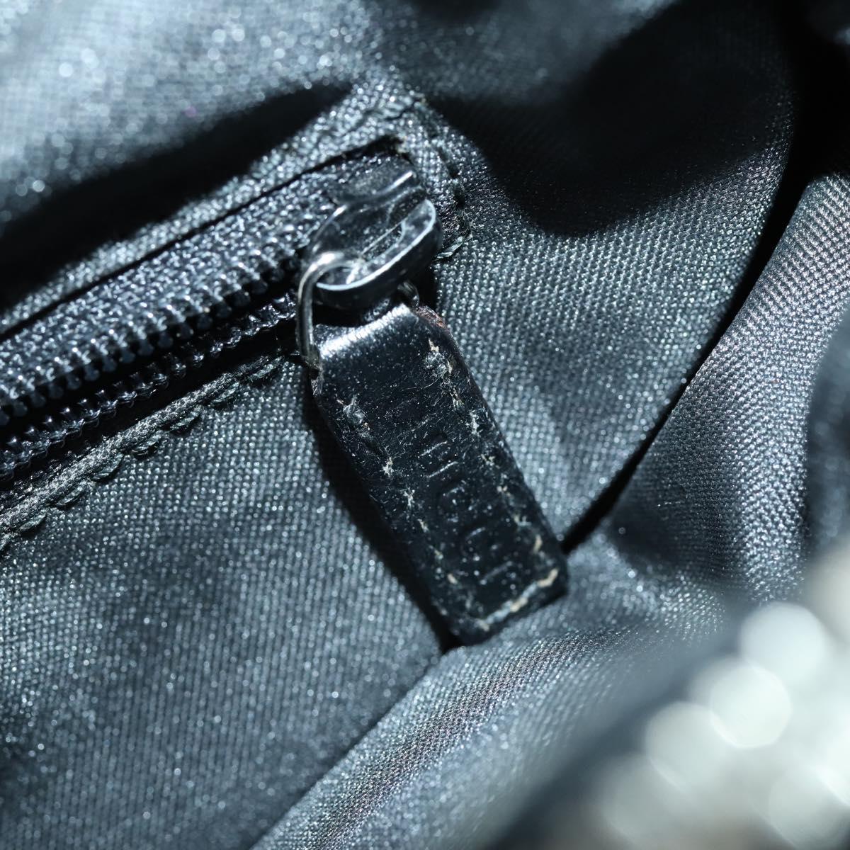 GUCCI GG Canvas Shoulder Bag Black Auth 147859