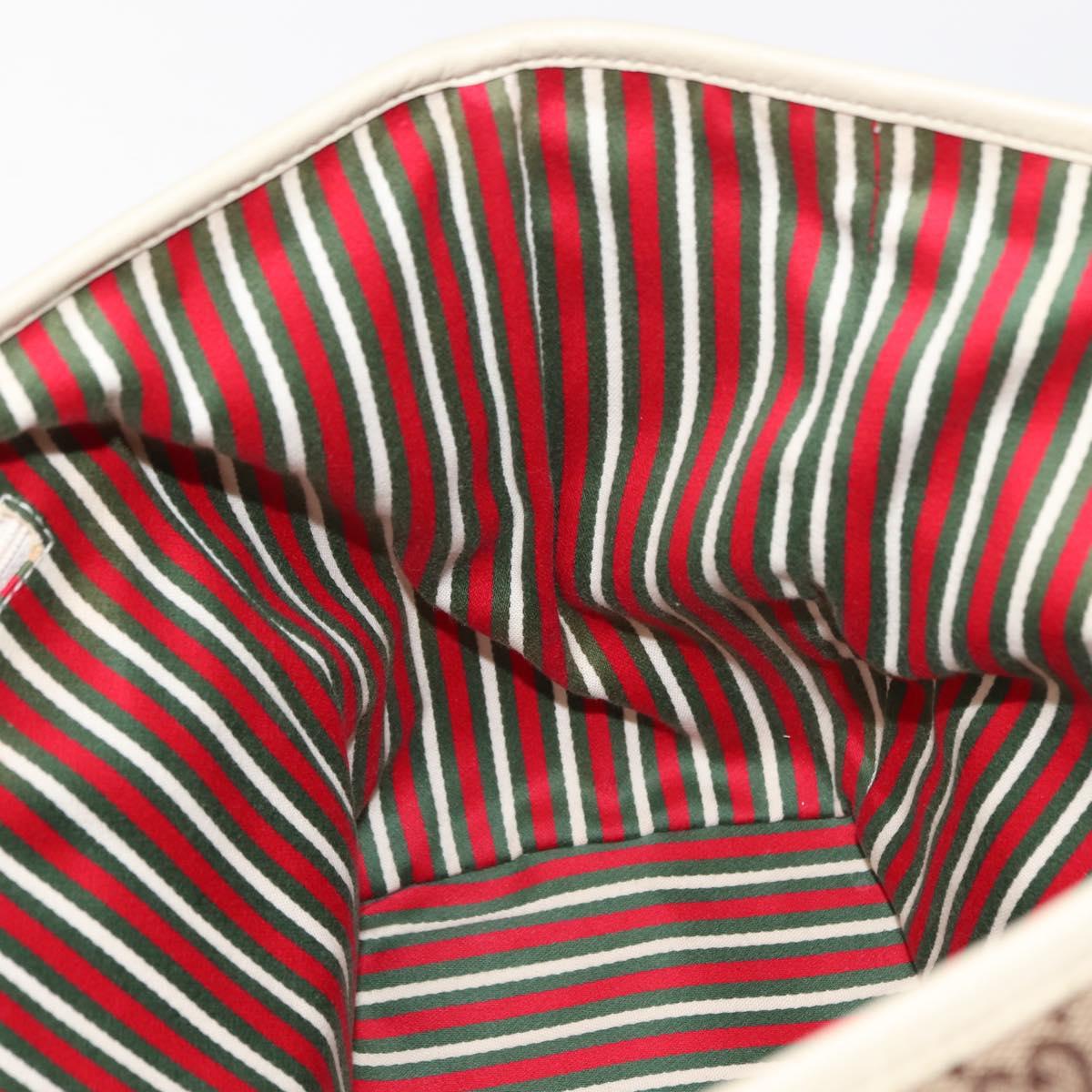 GUCCI GG Canvas Abbey Tote Bag Beige 169946 Auth 147873