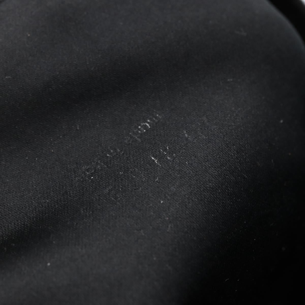 SAINT LAURENT Kahala Tote Bag Canvas Black Silver Auth 147900